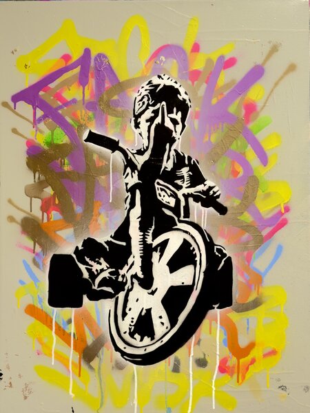 Defiant Tricycle Kid
