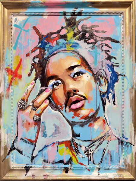 Vibrant Dreadlock Portrait