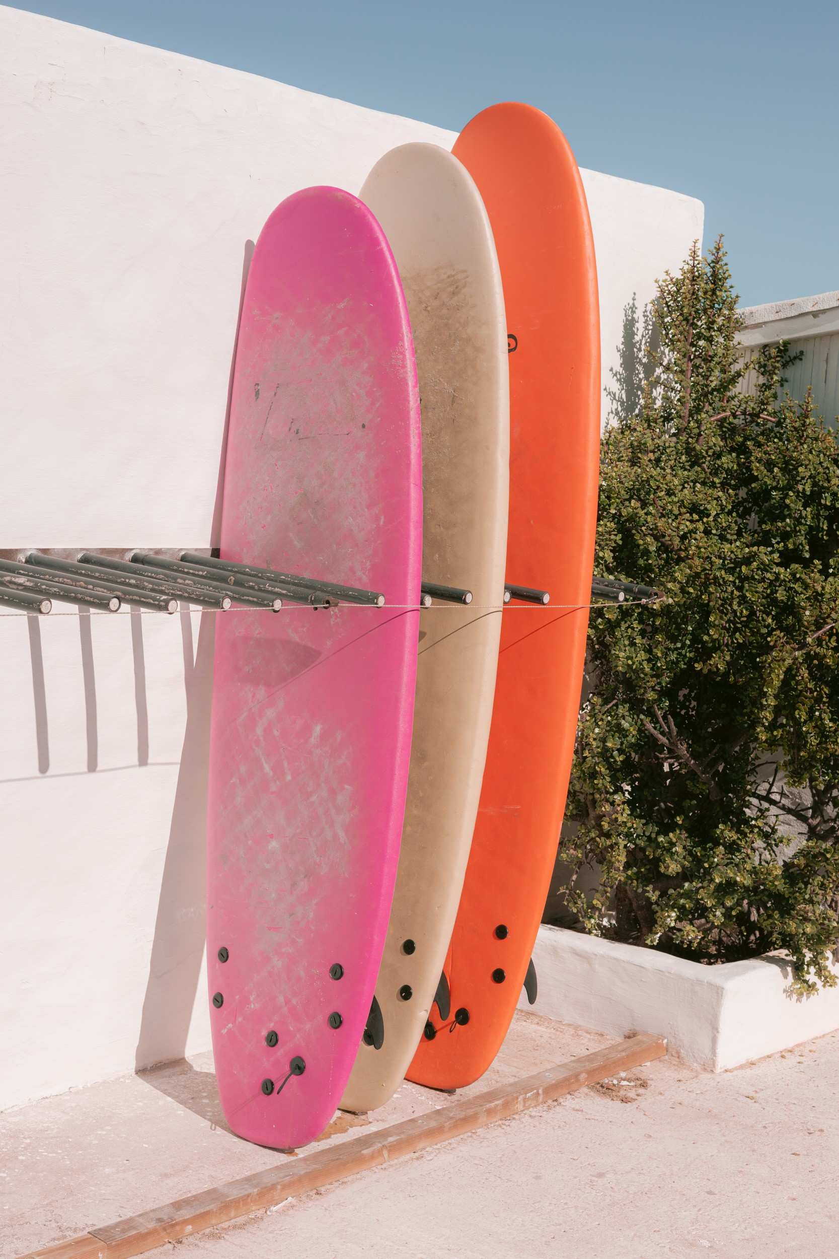 Colorful Surfboards on Wall by HelloHappylife — canvas wall art