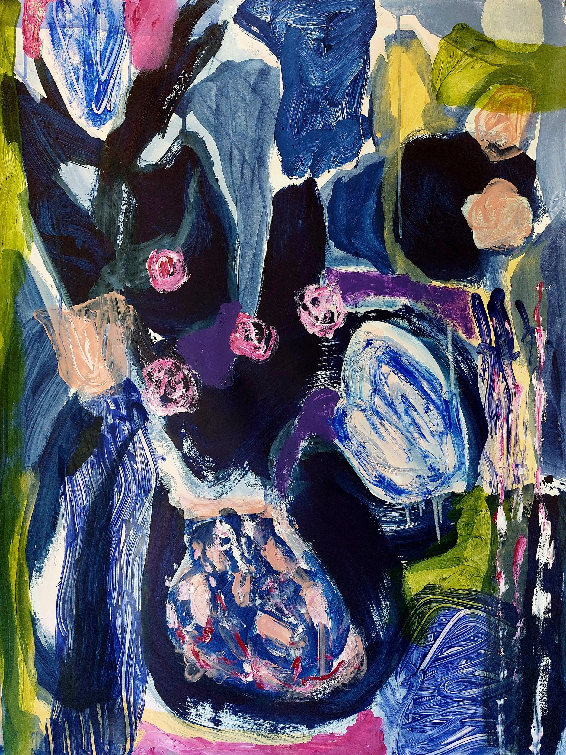Vibrant Abstract Forms by Monika Riethmueller — canvas wall art
