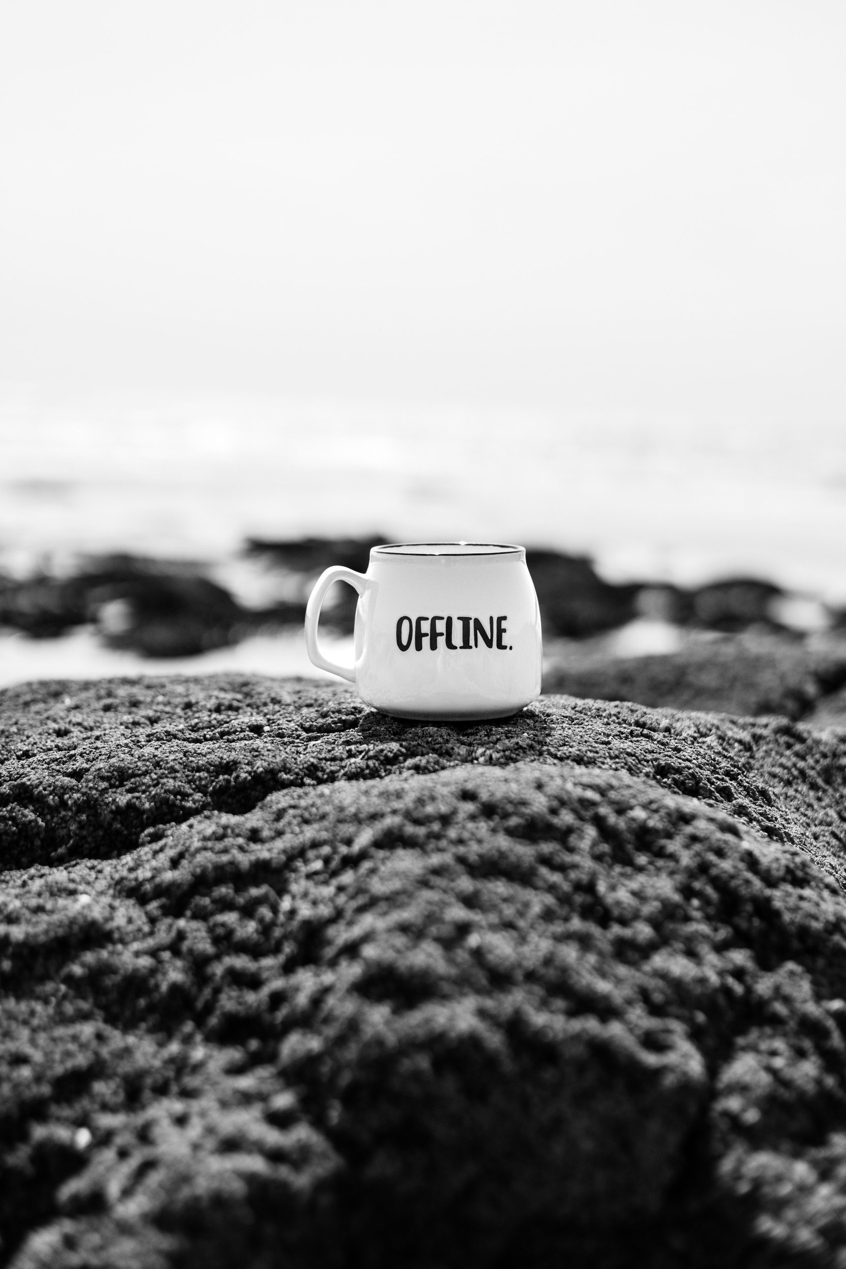 Offline Mug Beach by HelloHappylife — canvas wall art
