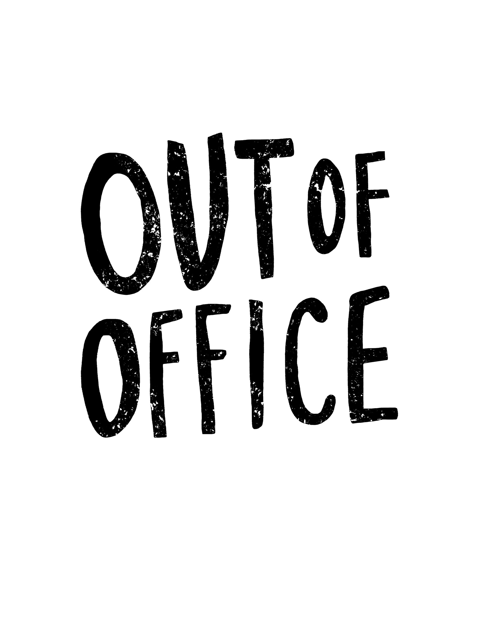 Out Of Office by Hello Elsbeth — canvas wall art