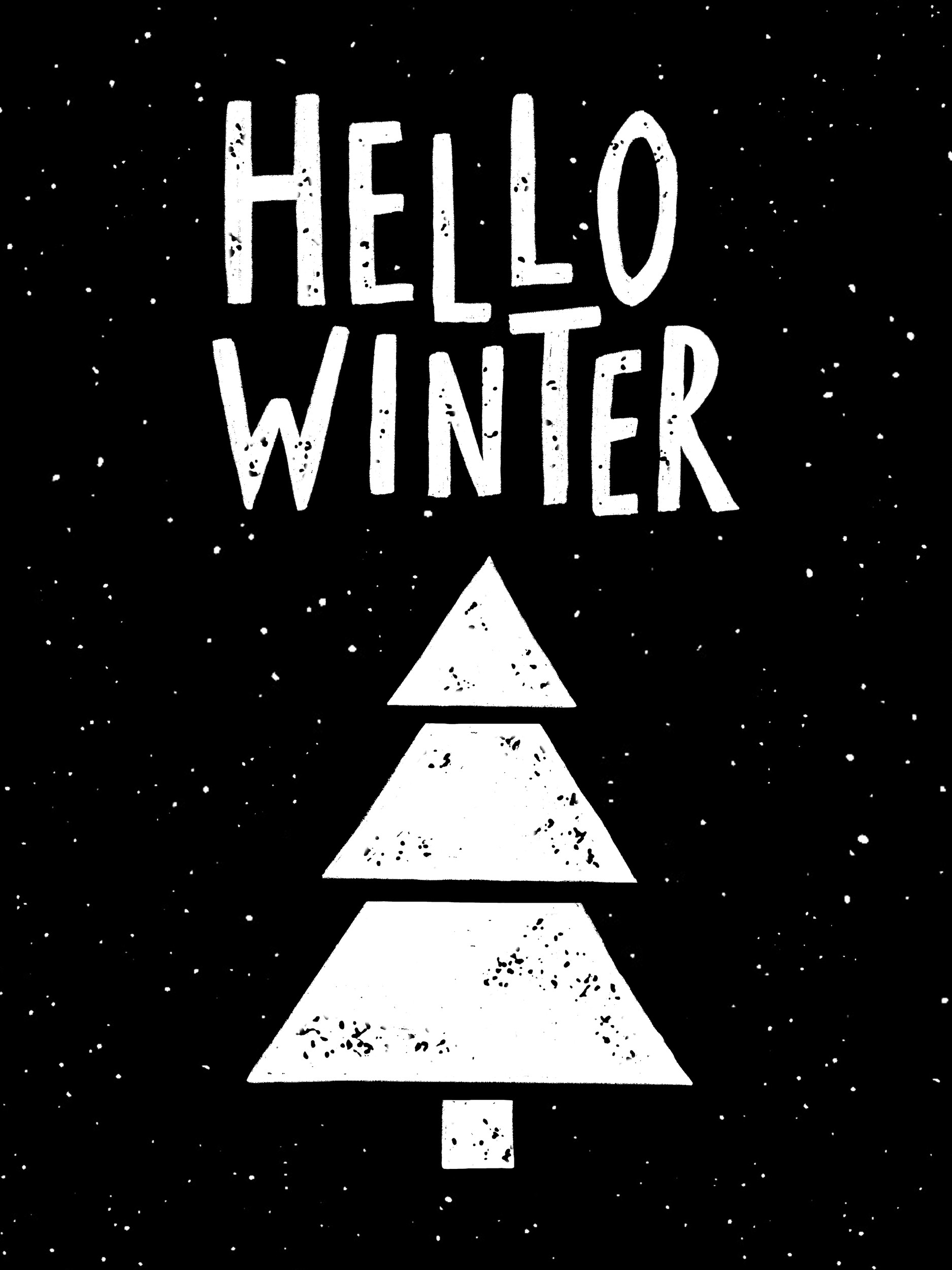 Hello Winter Tree by Hello Elsbeth — canvas wall art