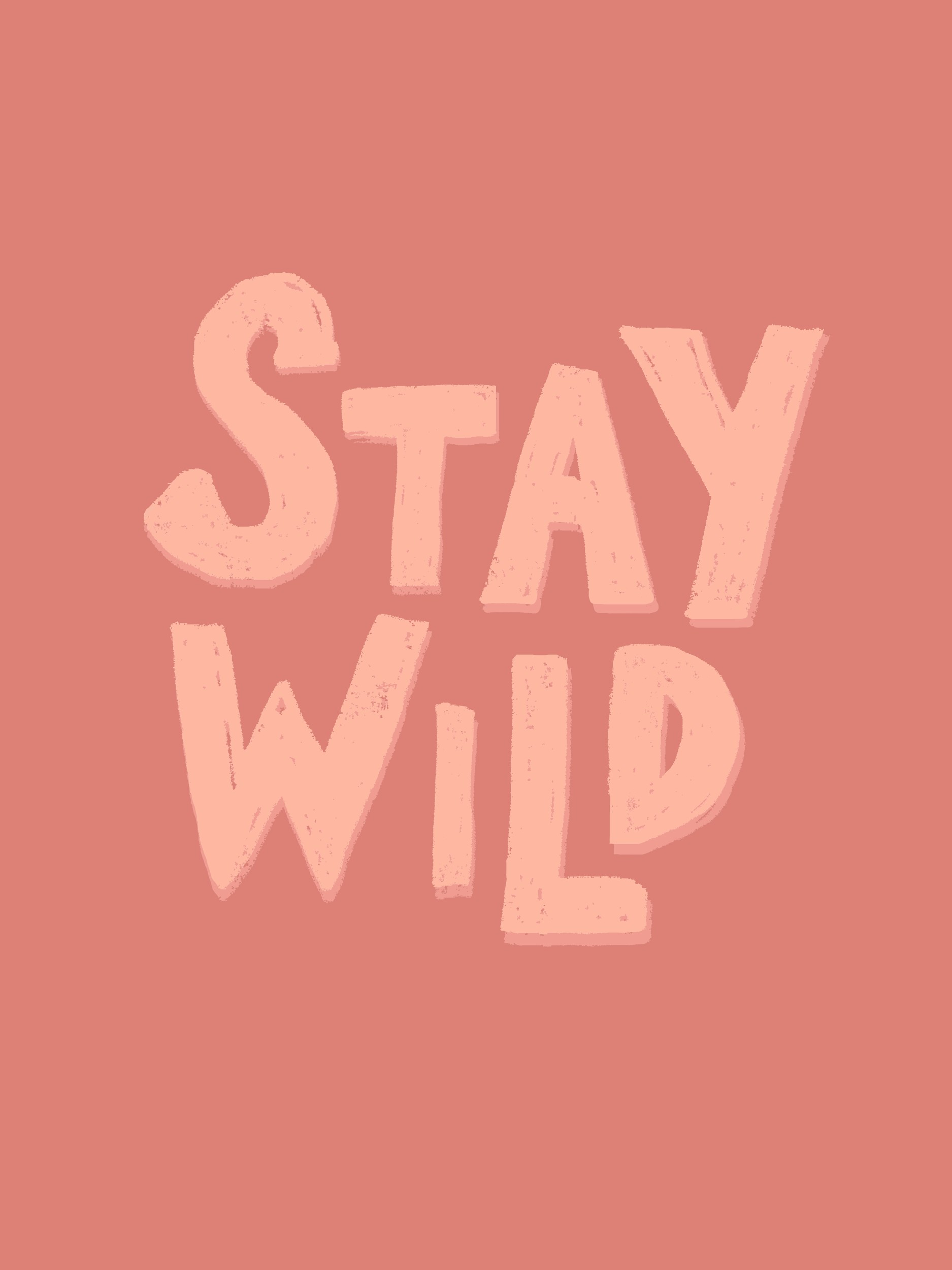 Stay Wild Quote by Hello Elsbeth — canvas wall art