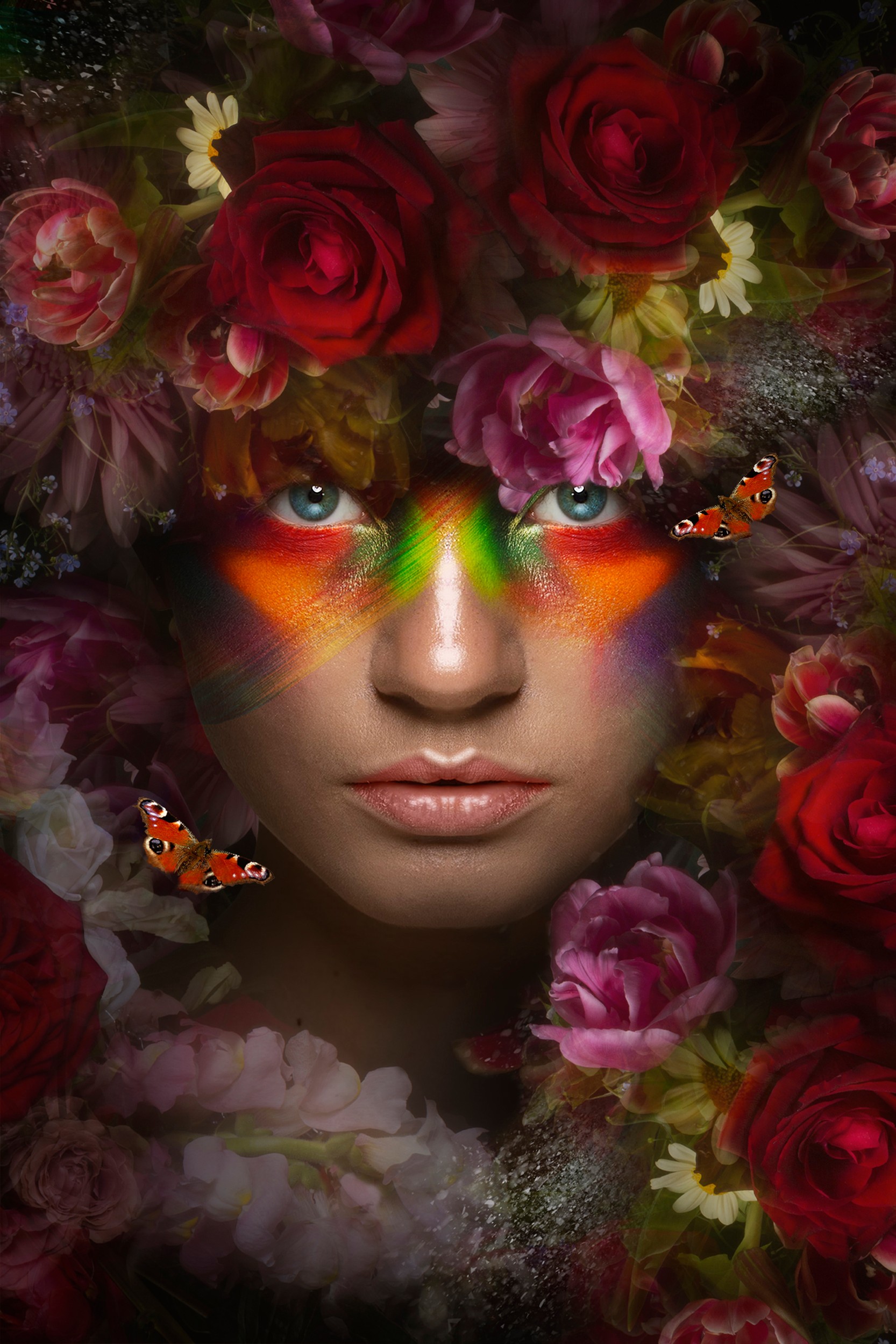 Colorful Floral Beauty by Sander van Laar — canvas wall art