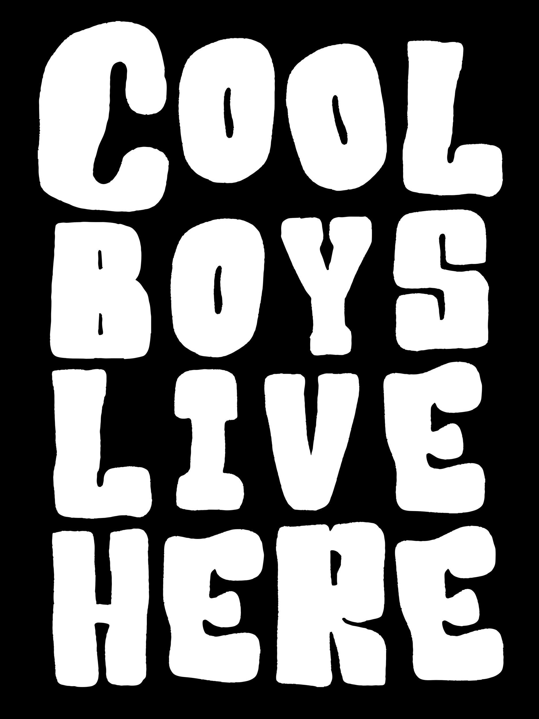 Cool Boys Live Here by Ohkimiko — canvas wall art