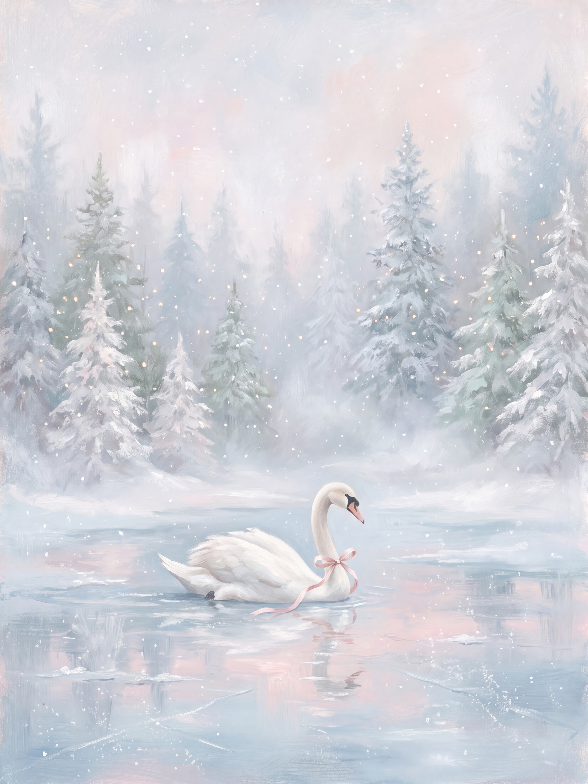 Elegant Winter Swan by Andreas Magnusson — canvas wall art