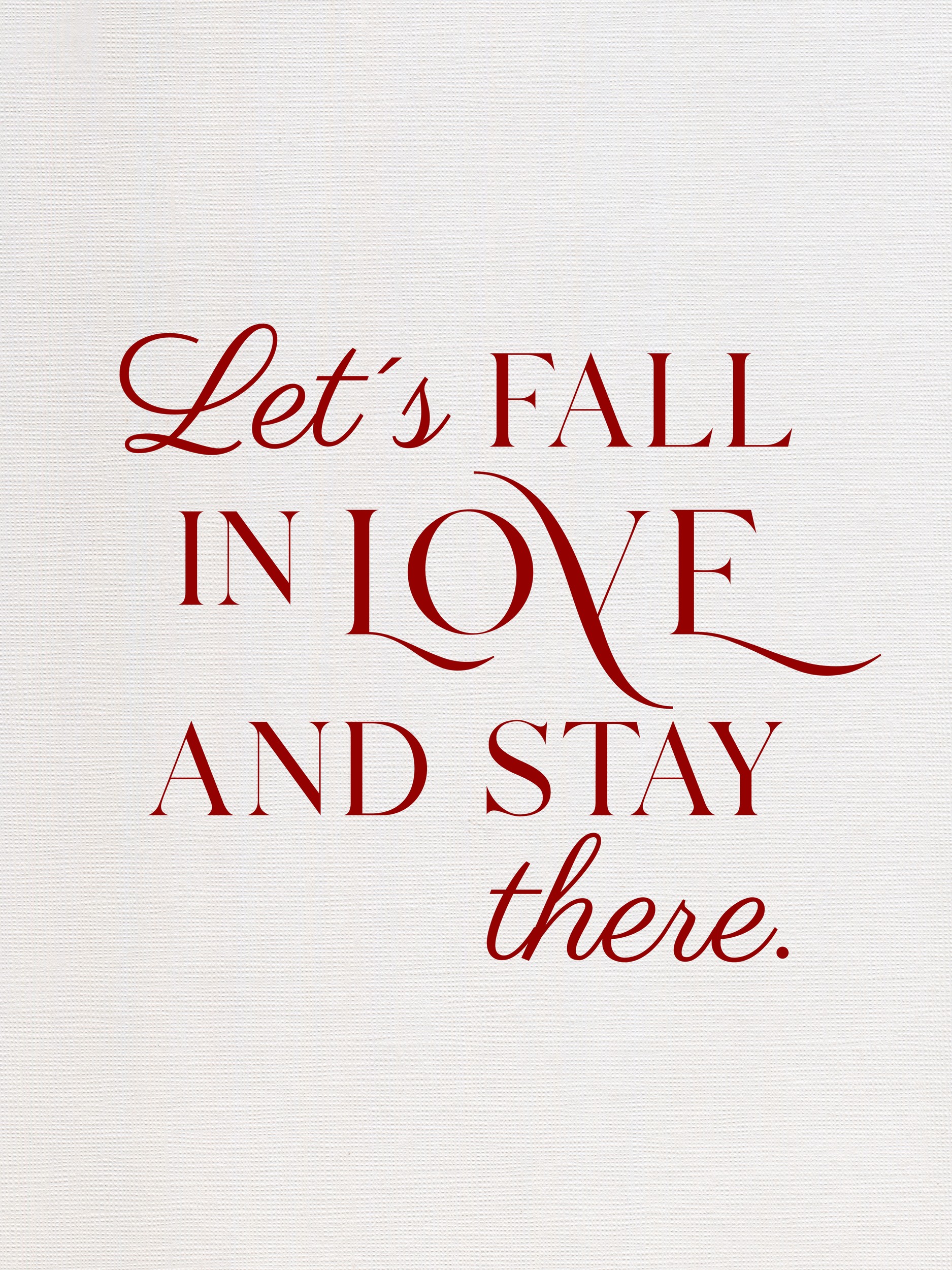 Let's Fall In Love by Ohkimiko — canvas wall art