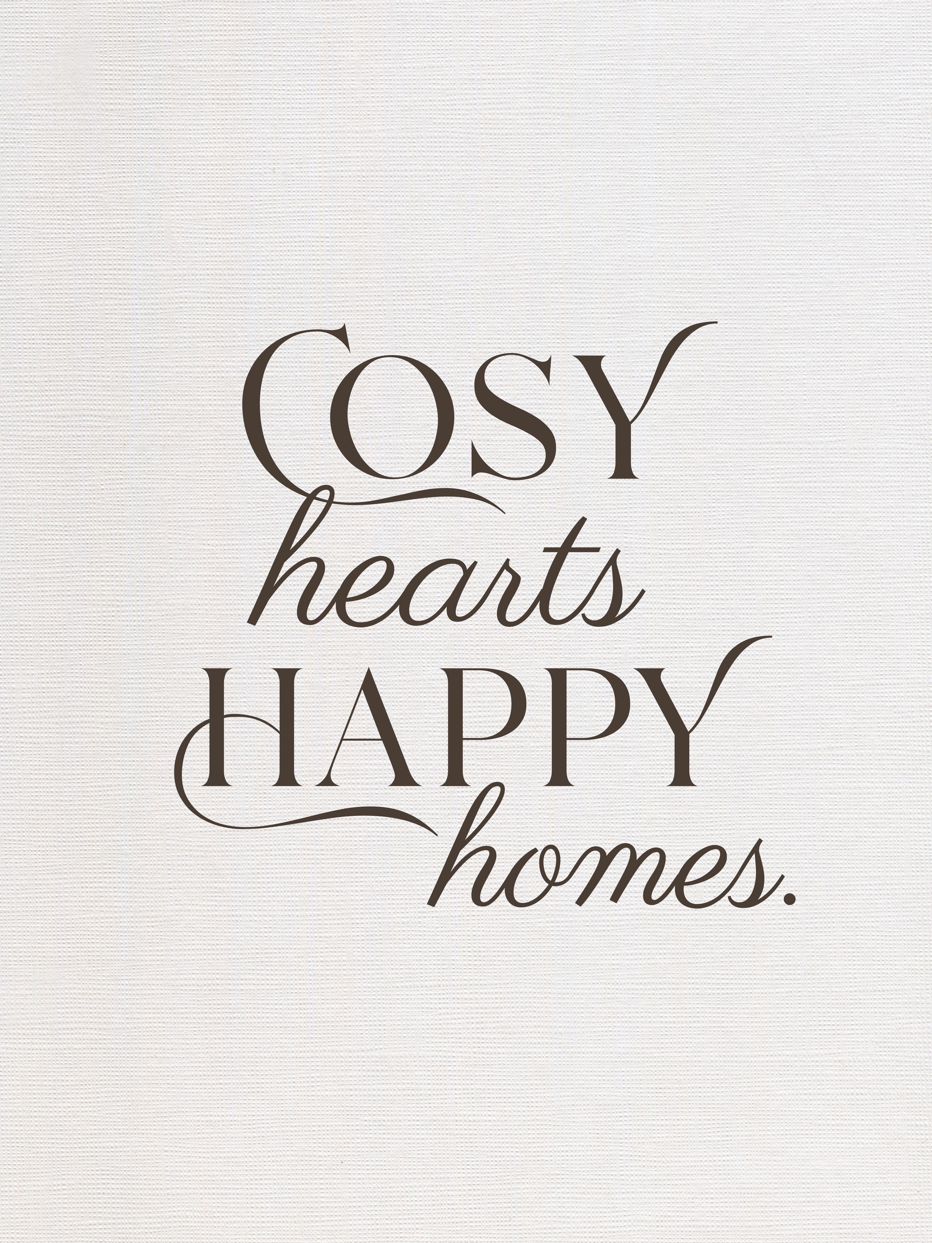 Cosy Hearts Happy Homes by Ohkimiko — canvas wall art