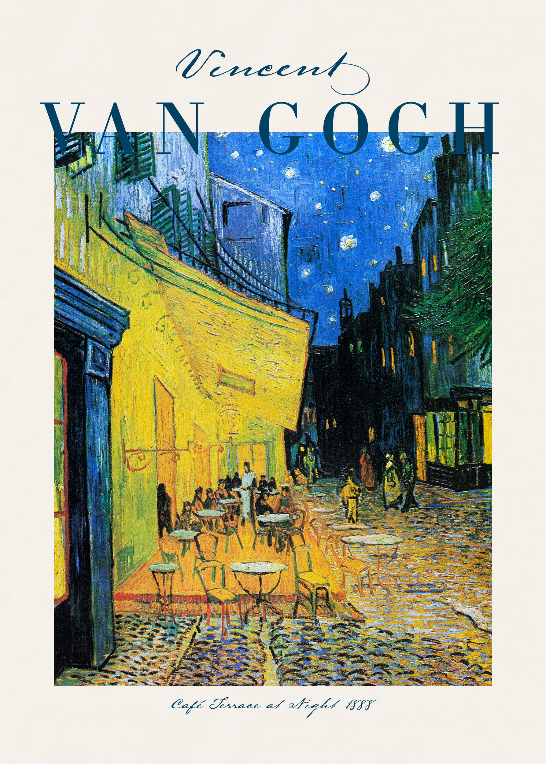 Cafe Terrace At Night by Vincent Van Gogh — canvas wall art