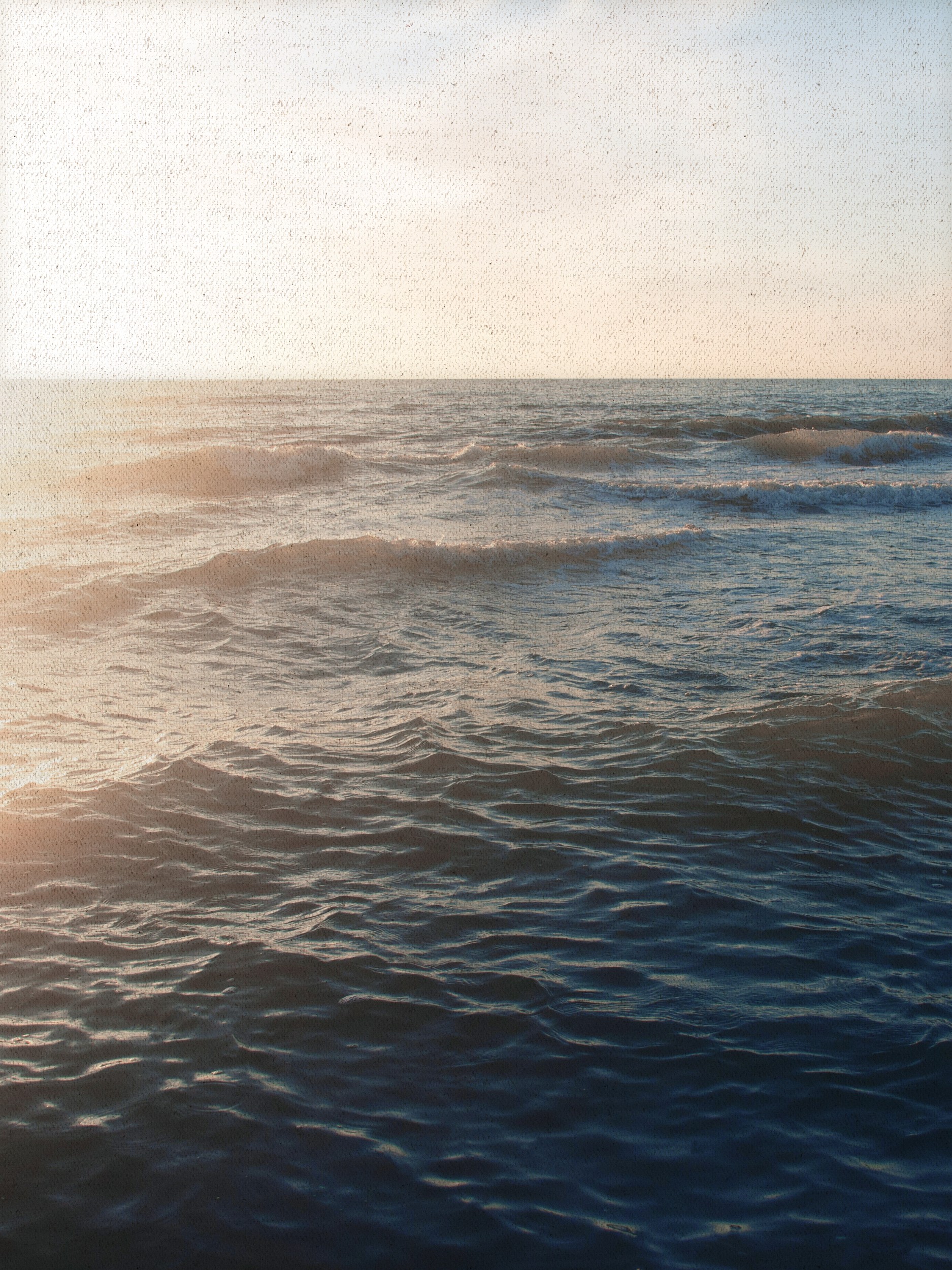 Golden Hour Ocean Waves by Stephanie Klatt — canvas wall art