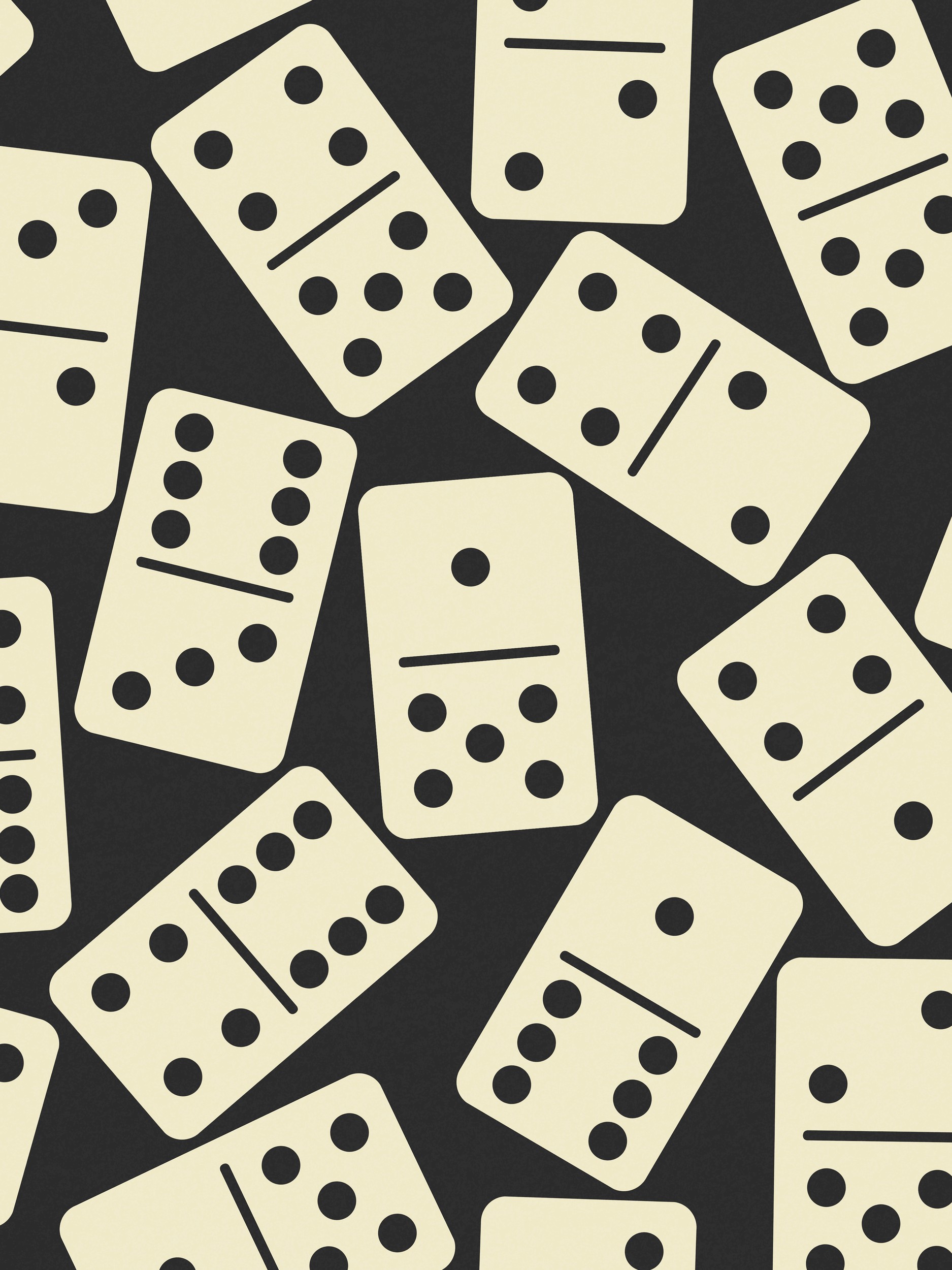 Classic Dominoes Pattern by Krisztina Jung — canvas wall art