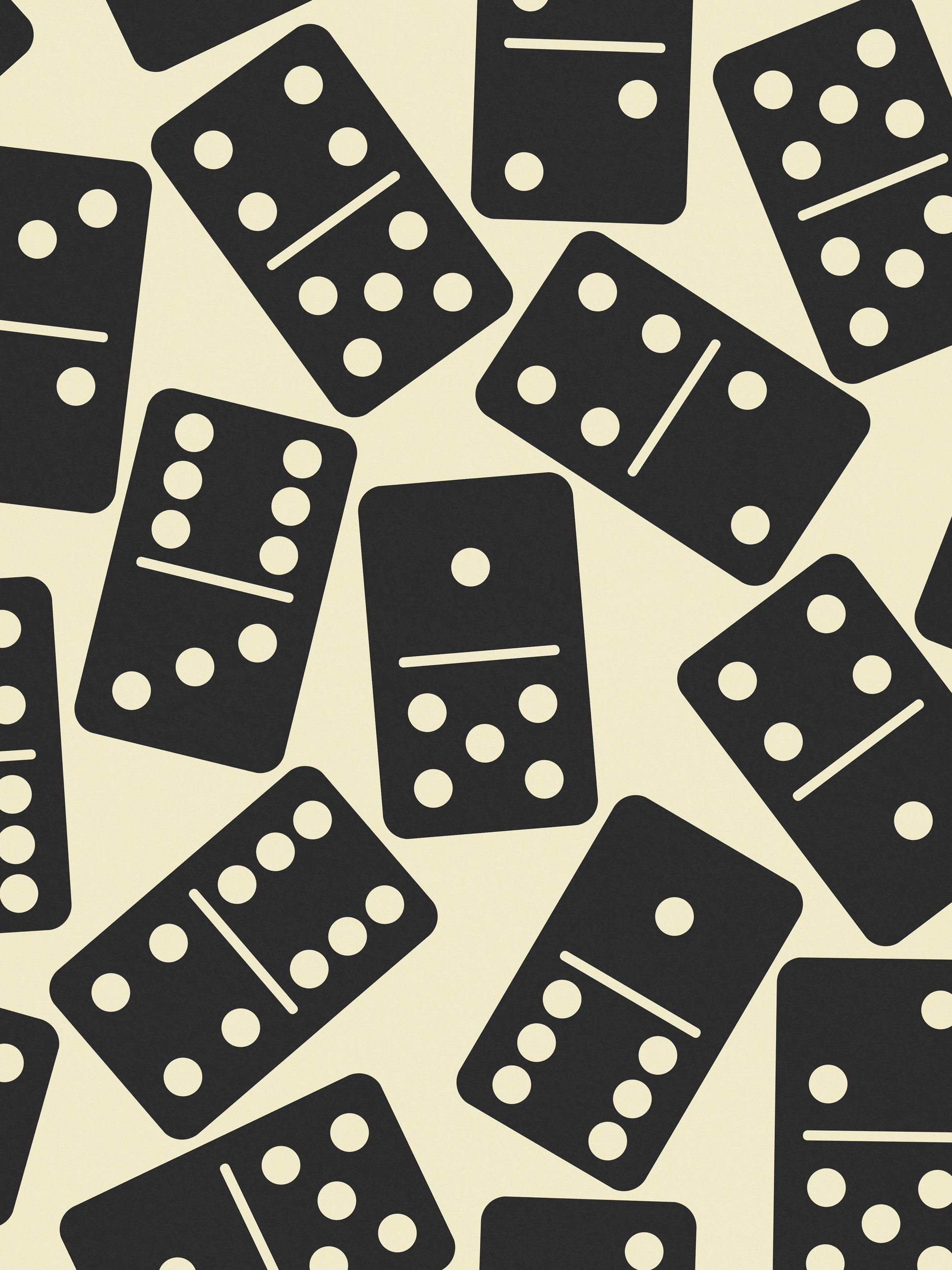 Classic Dominoes Pattern by Krisztina Jung — canvas wall art