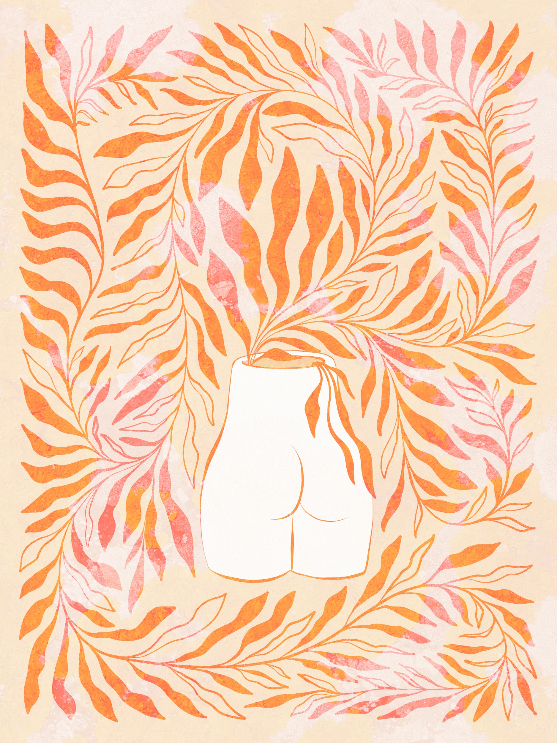 Natural Feminine Bloom by Dominique Vari — canvas wall art