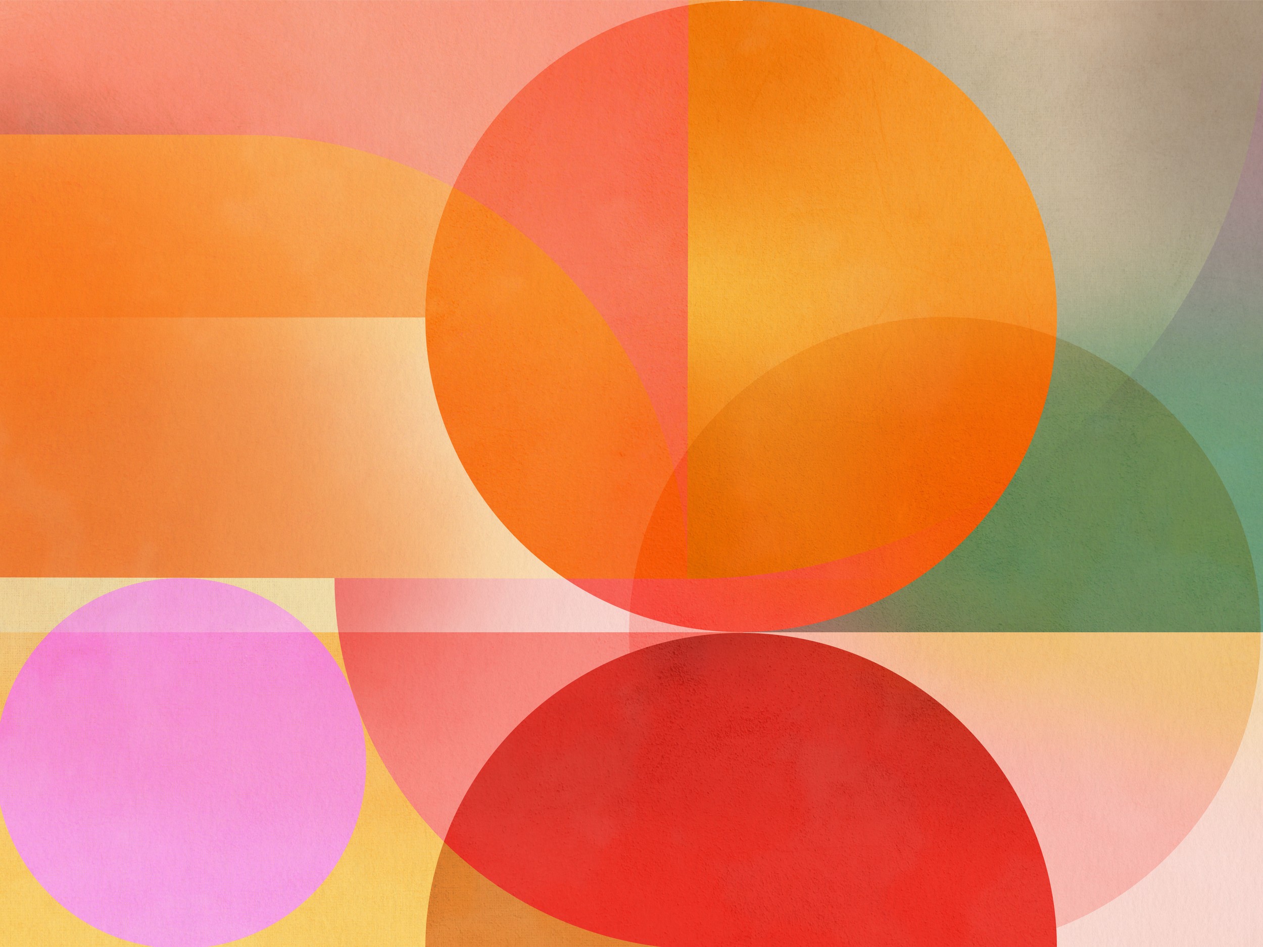 Vibrant Overlapping Circles by Dominique Vari — canvas wall art