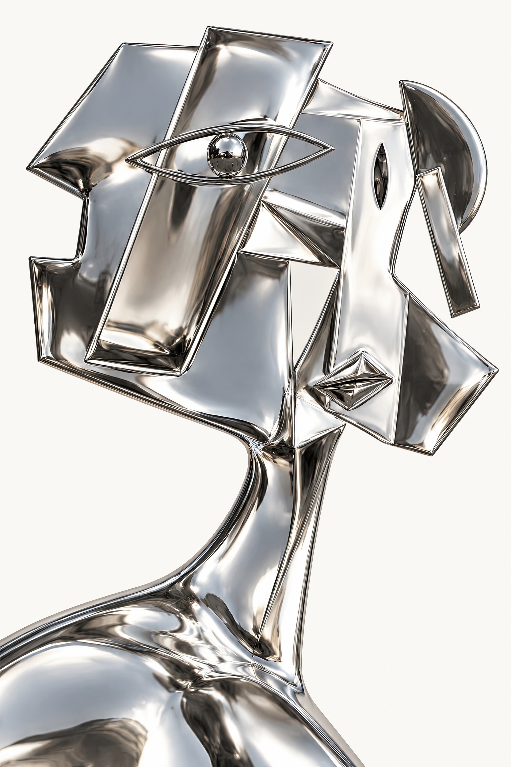 Modern Abstract Sculpture by Treechild — canvas wall art