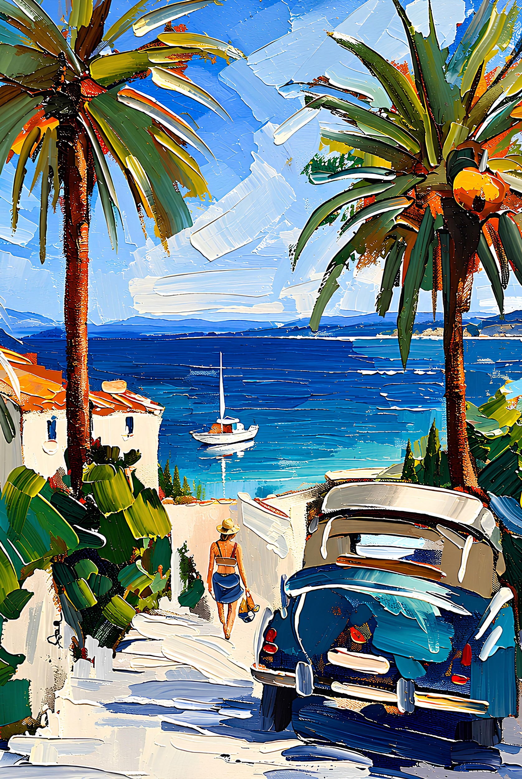 Mediterranean Coastal Drive by Avanesova Elena — canvas wall art
