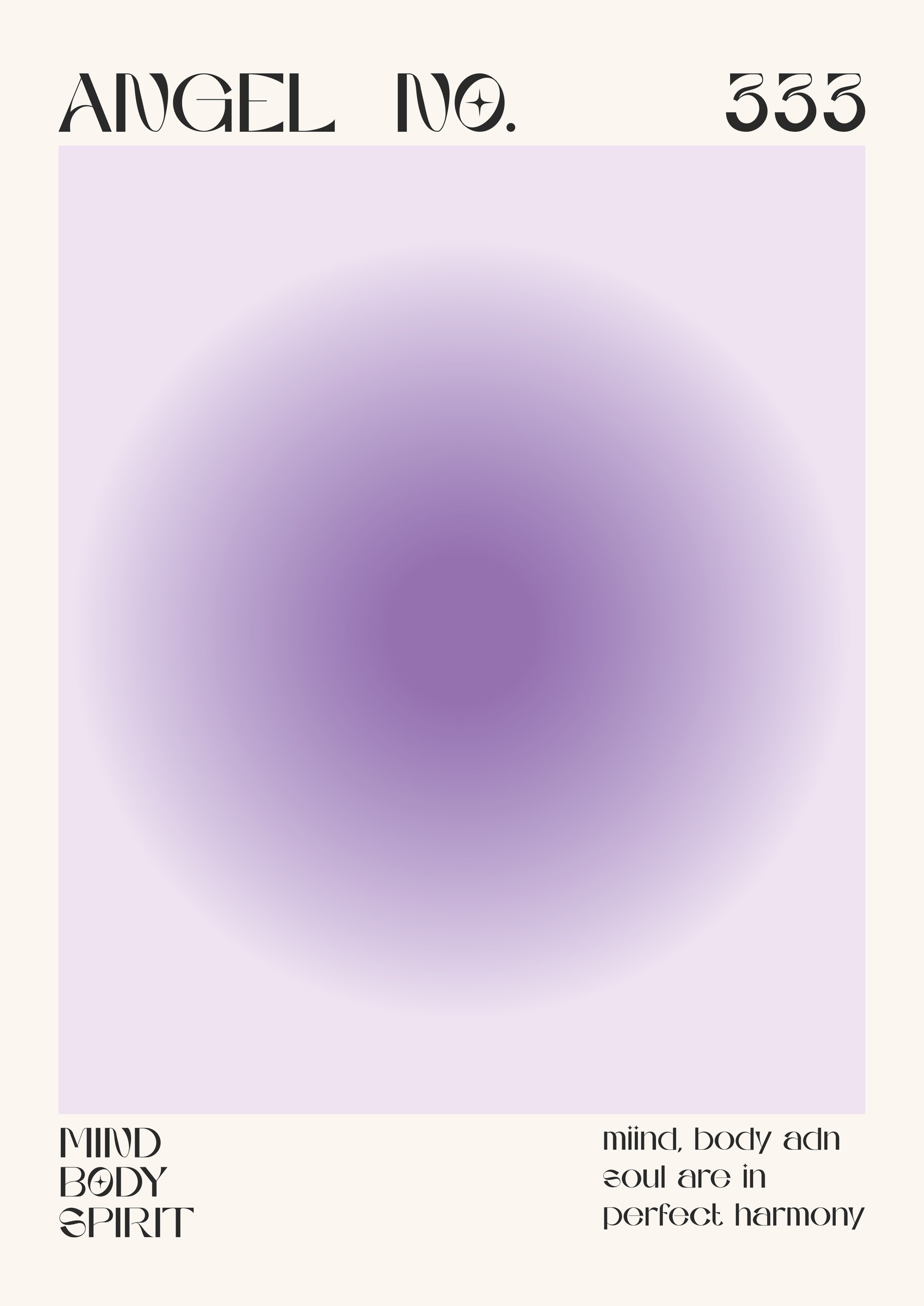 Angel Number 333 by Lisa Solomoniuk — canvas wall art