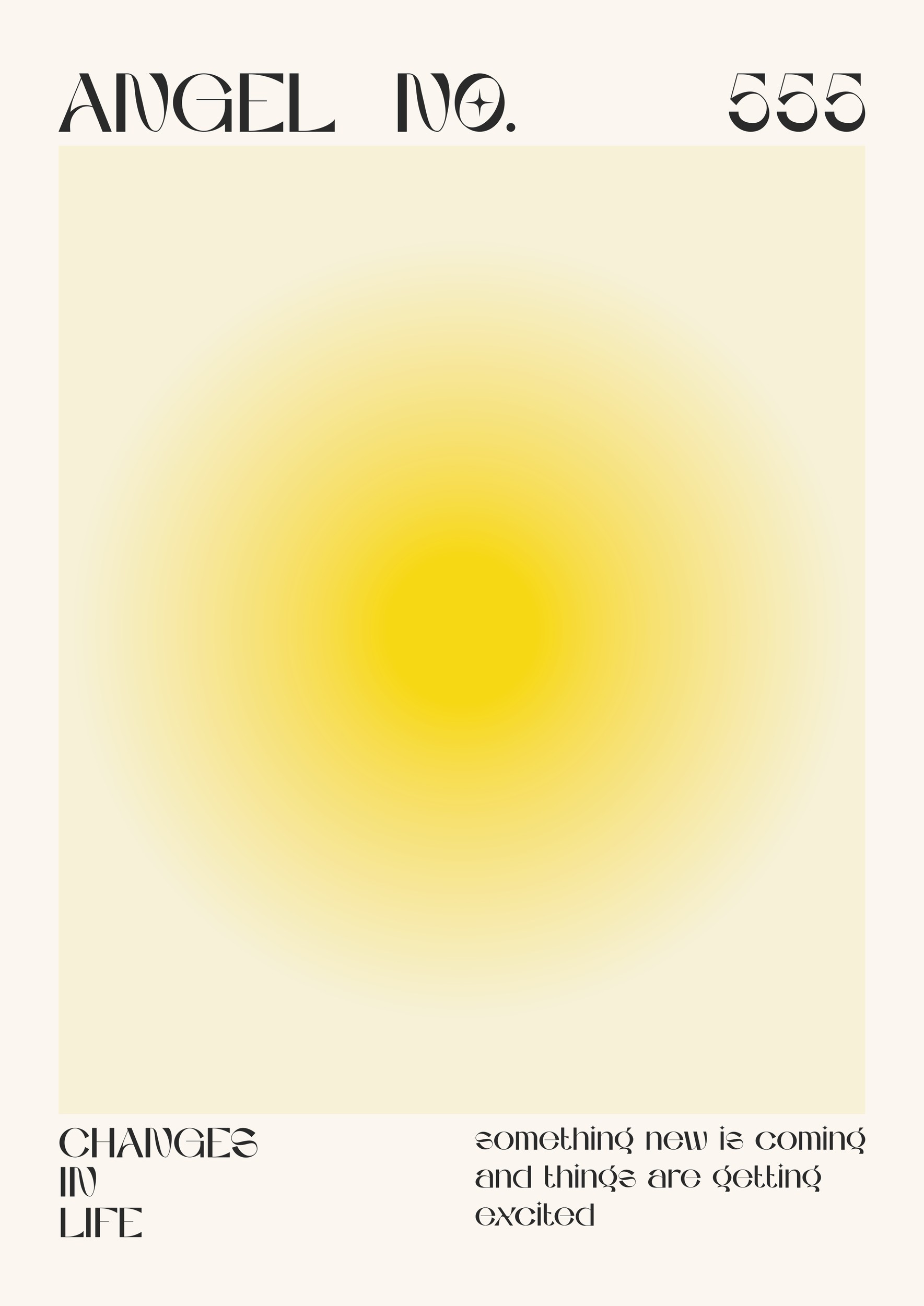 Angel Number 555 Life Changes by Lisa Solomoniuk — canvas wall art