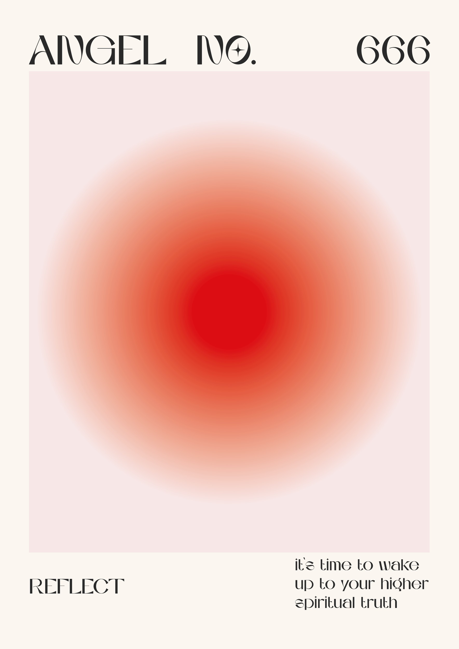 Angel Number 666 Aura by Lisa Solomoniuk — canvas wall art