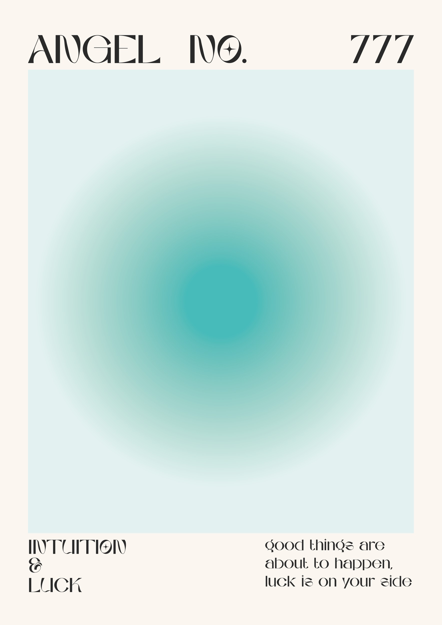 Angel Number 777 Aura by Lisa Solomoniuk — canvas wall art