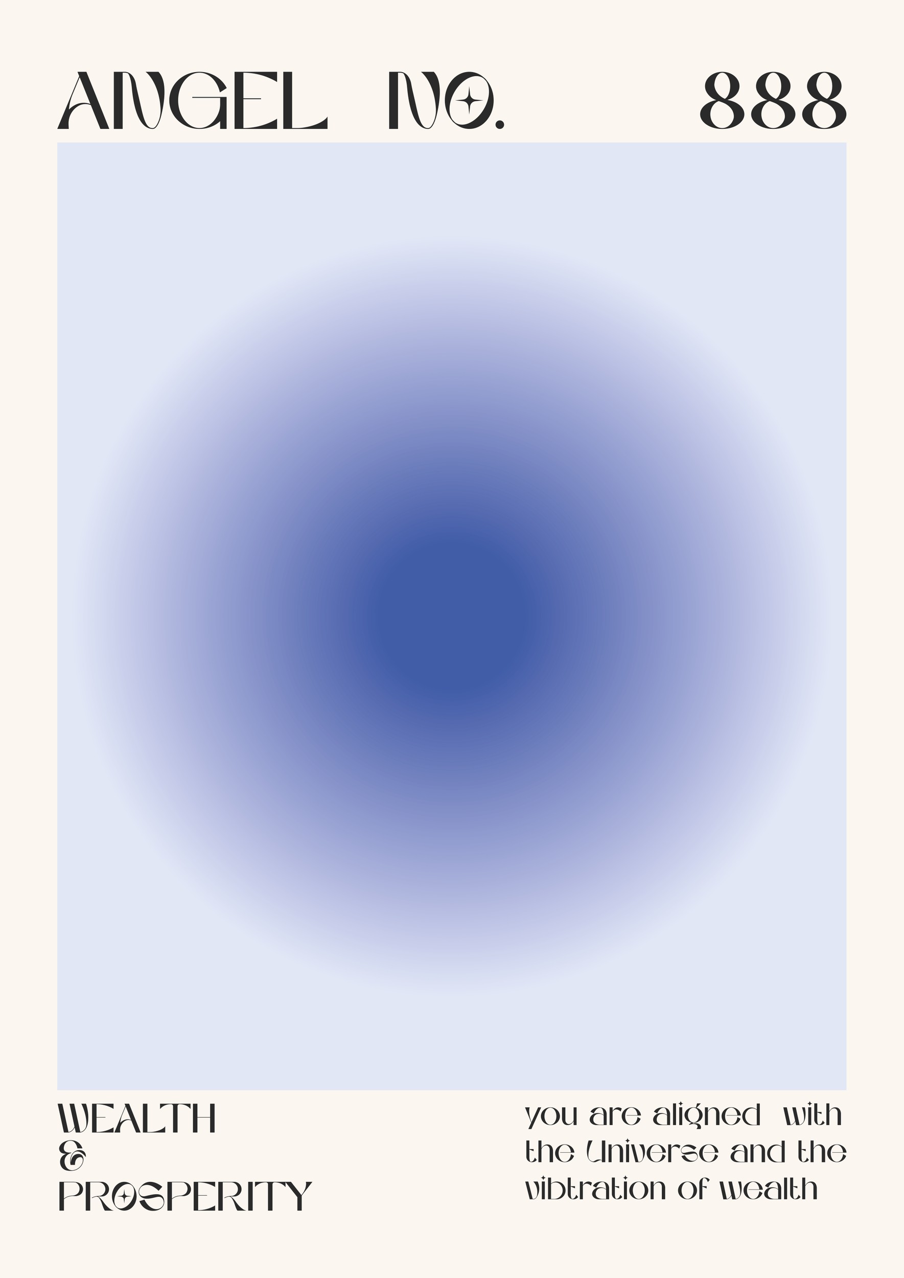 Angel Number 888 Aura by Lisa Solomoniuk — canvas wall art