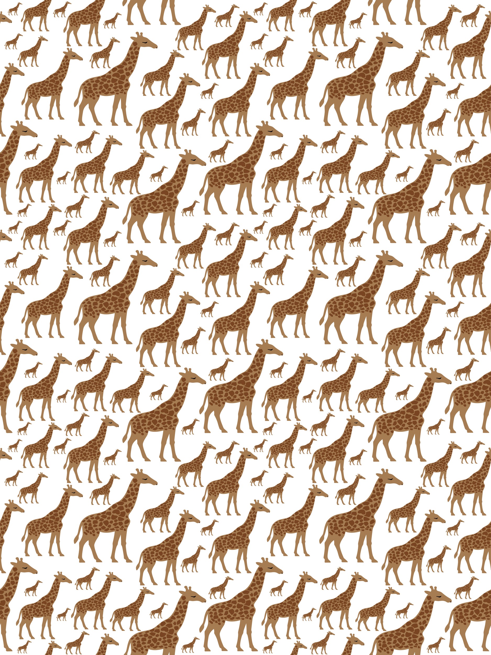 Cute Giraffe Pattern by Baobab Print store — canvas wall art