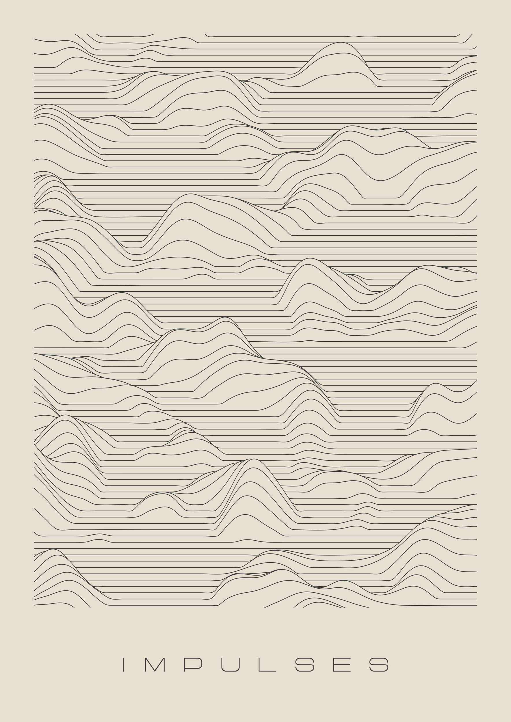 Abstract Wavy Impulses by Lisa Solomoniuk — canvas wall art