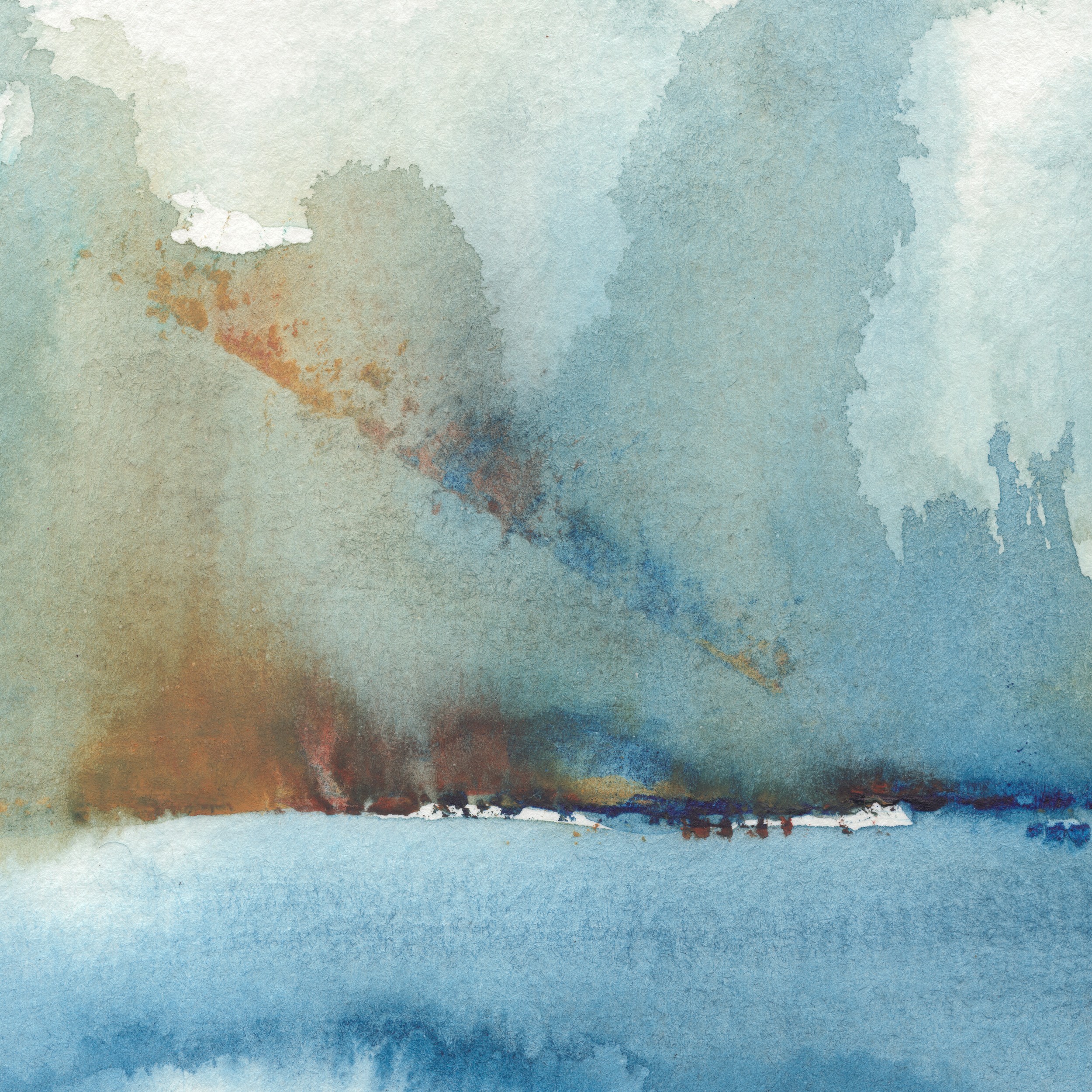 Serene Watercolor Landscape by Dina Dankers — canvas wall art