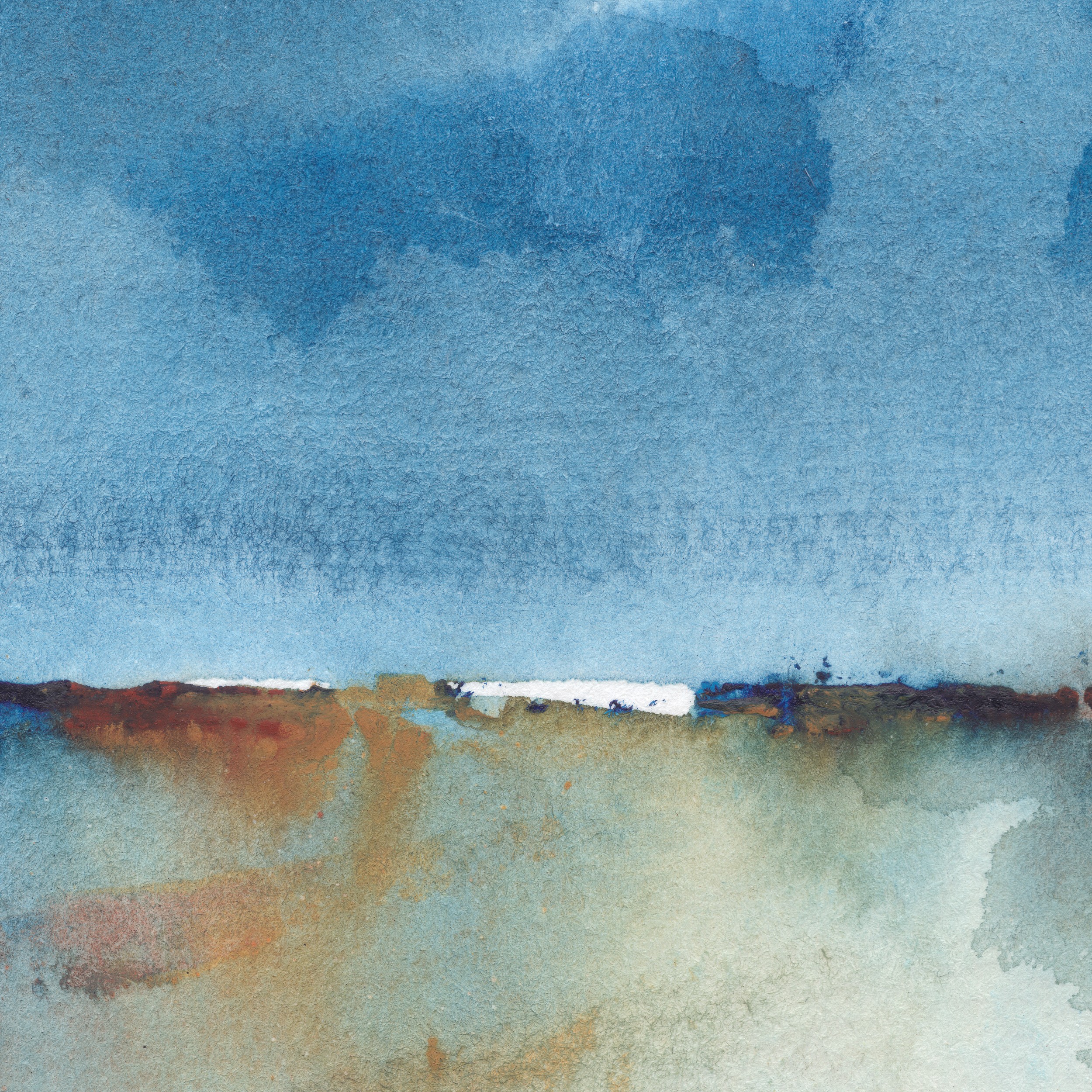 Blue Horizon Abstract by Dina Dankers — canvas wall art