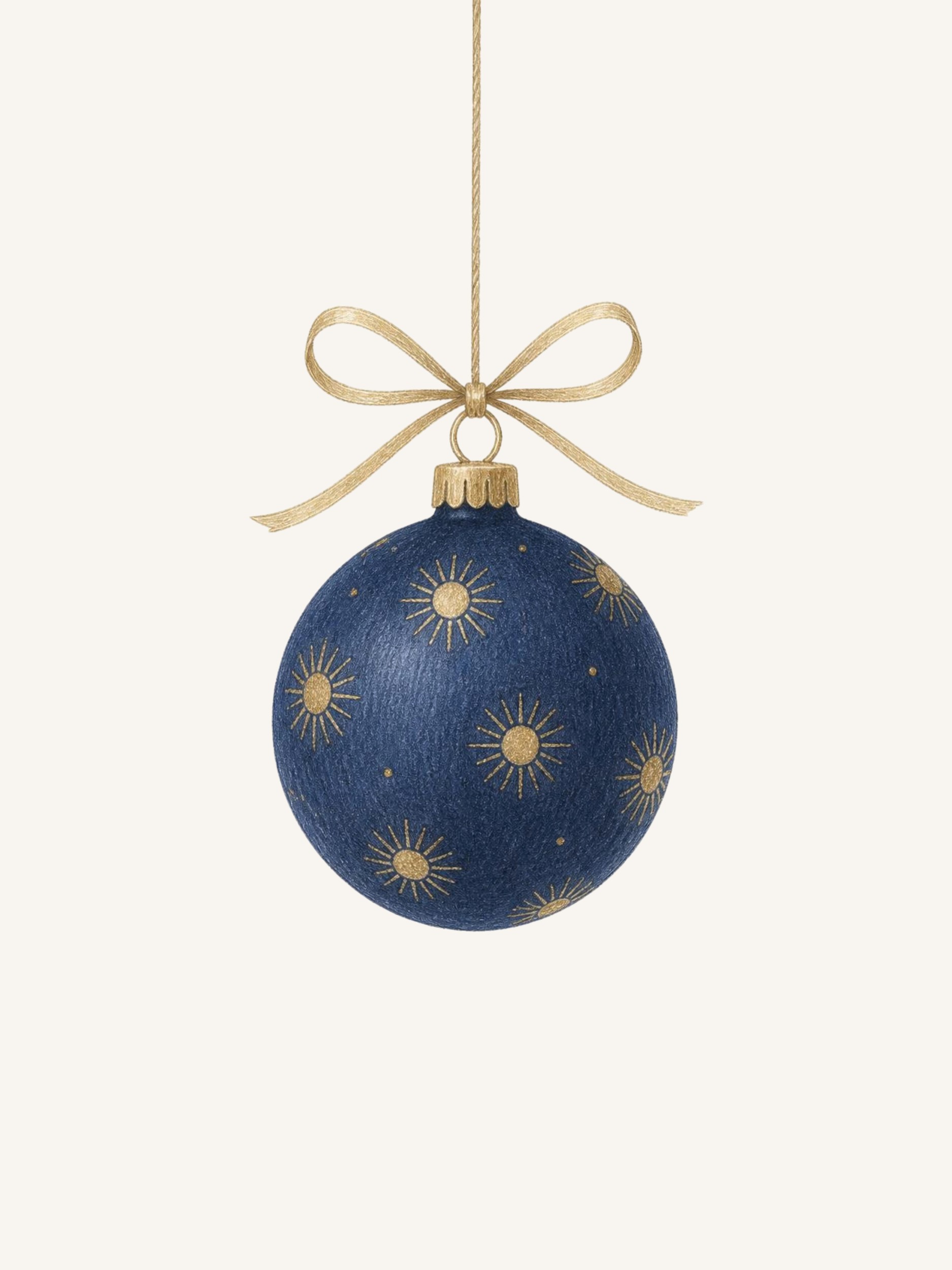 Blue Christmas Ornament by Ohkimiko — canvas wall art