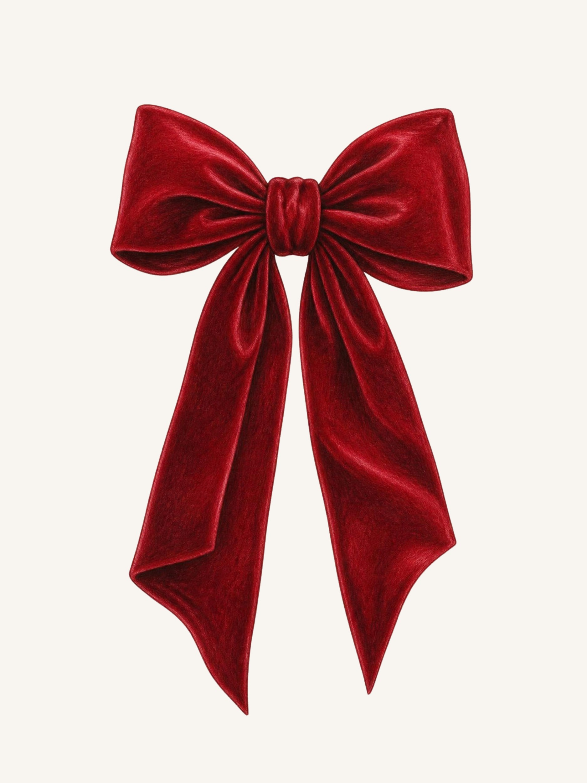 Elegant Red Bow by Ohkimiko — canvas wall art