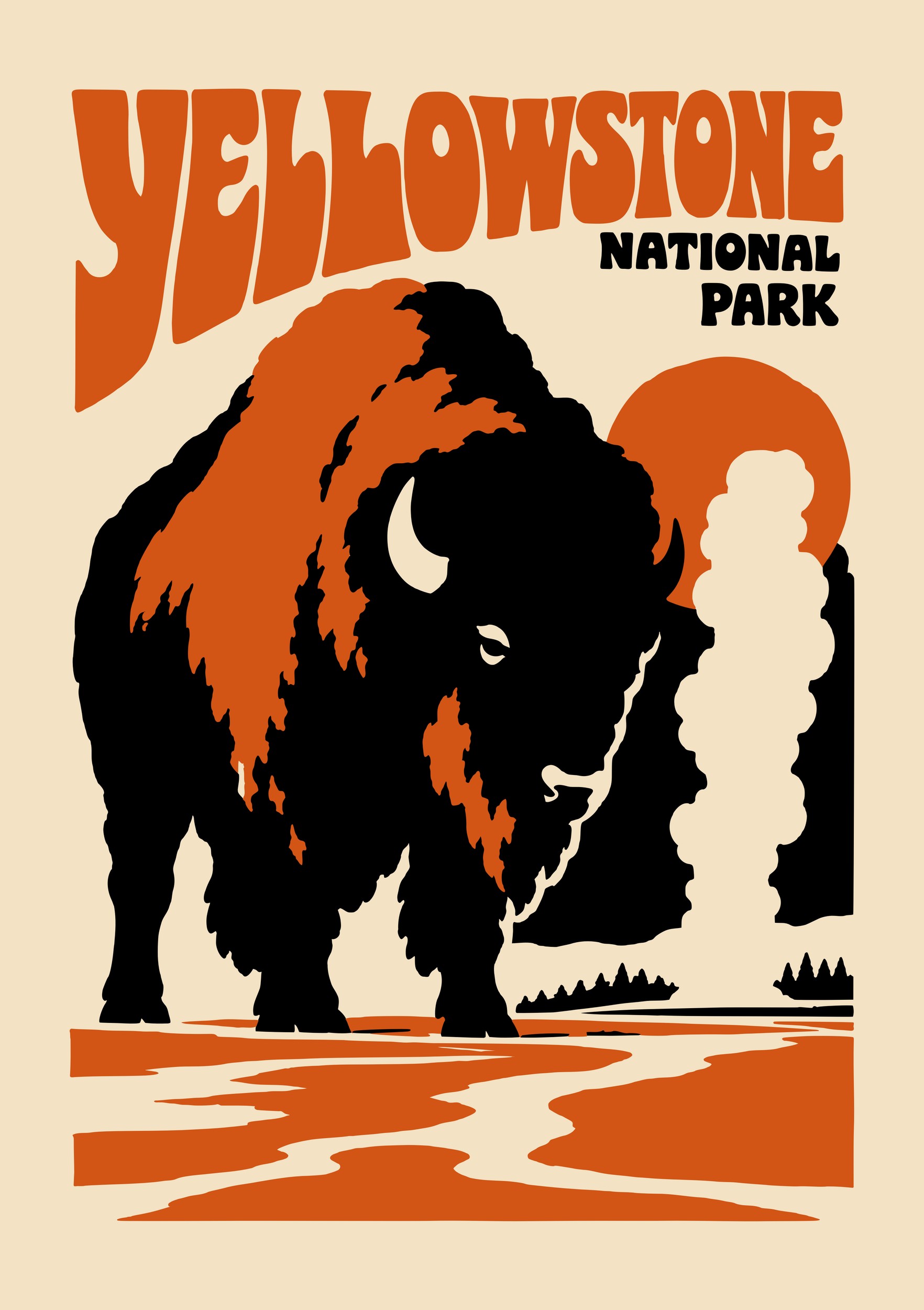 Yellowstone National Park Bison by Patryk Krygowski — canvas wall art