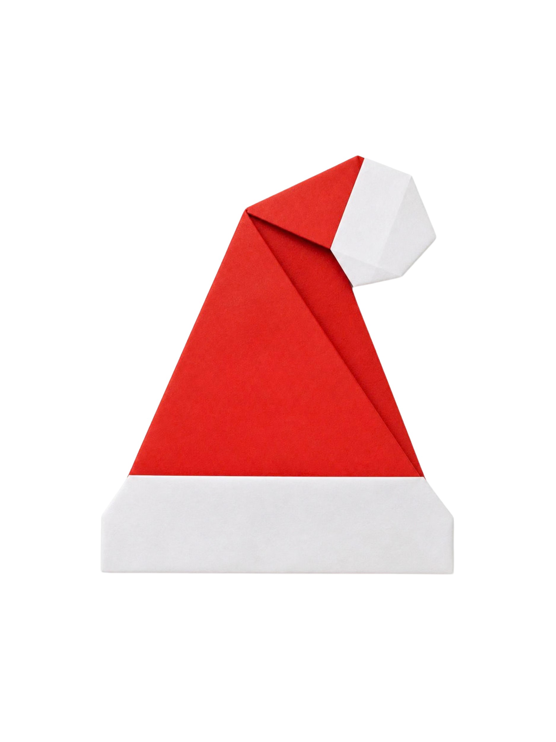 Origami Santa Hat by Ohkimiko — canvas wall art
