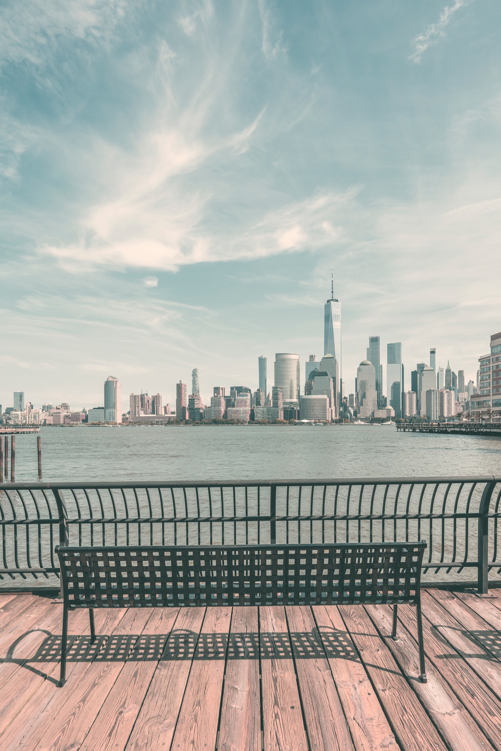 Peaceful City Skyline View by Melanie Viola — canvas wall art
