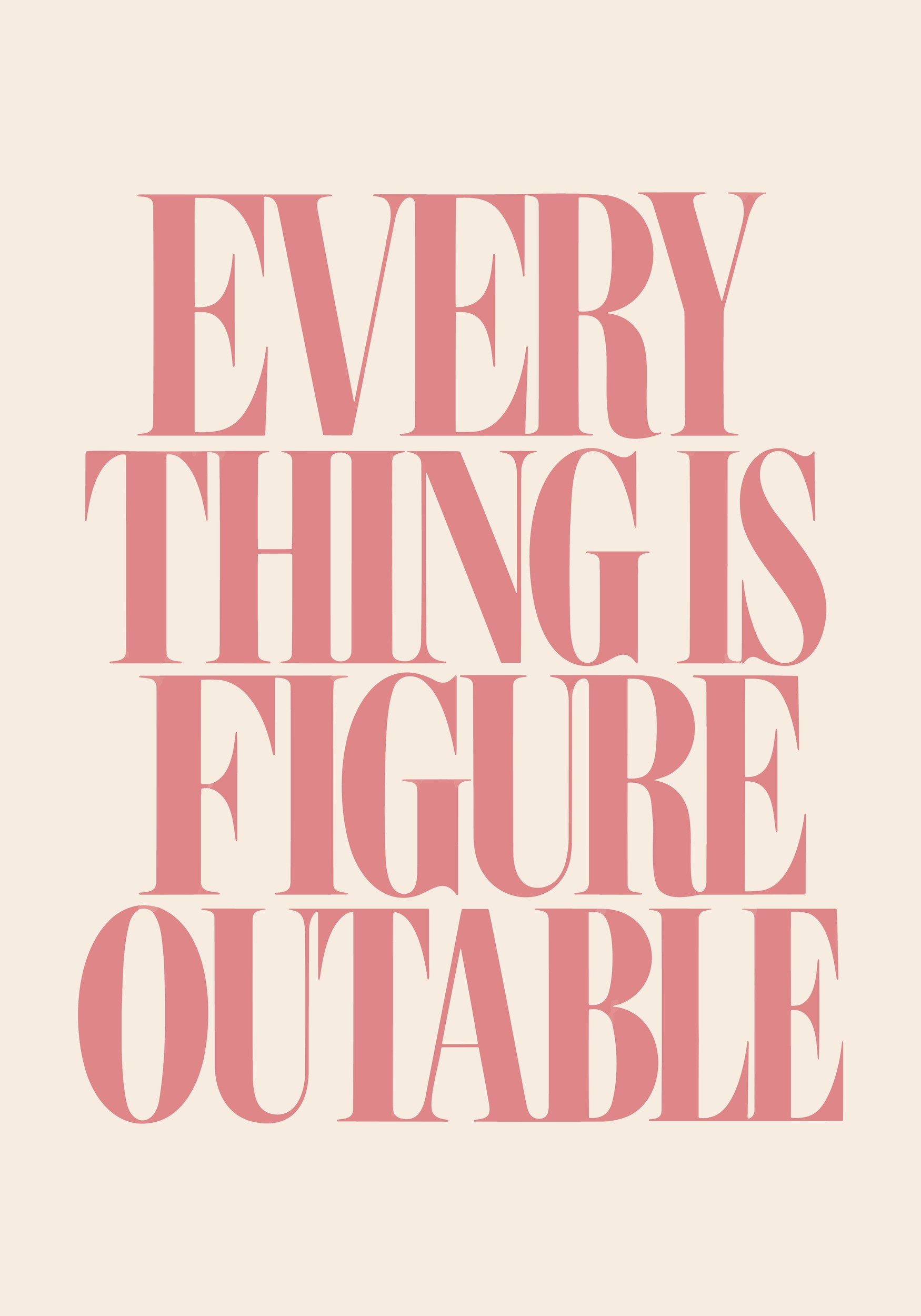 Everything Is Figure Outable by Neetesh Kumar — canvas wall art