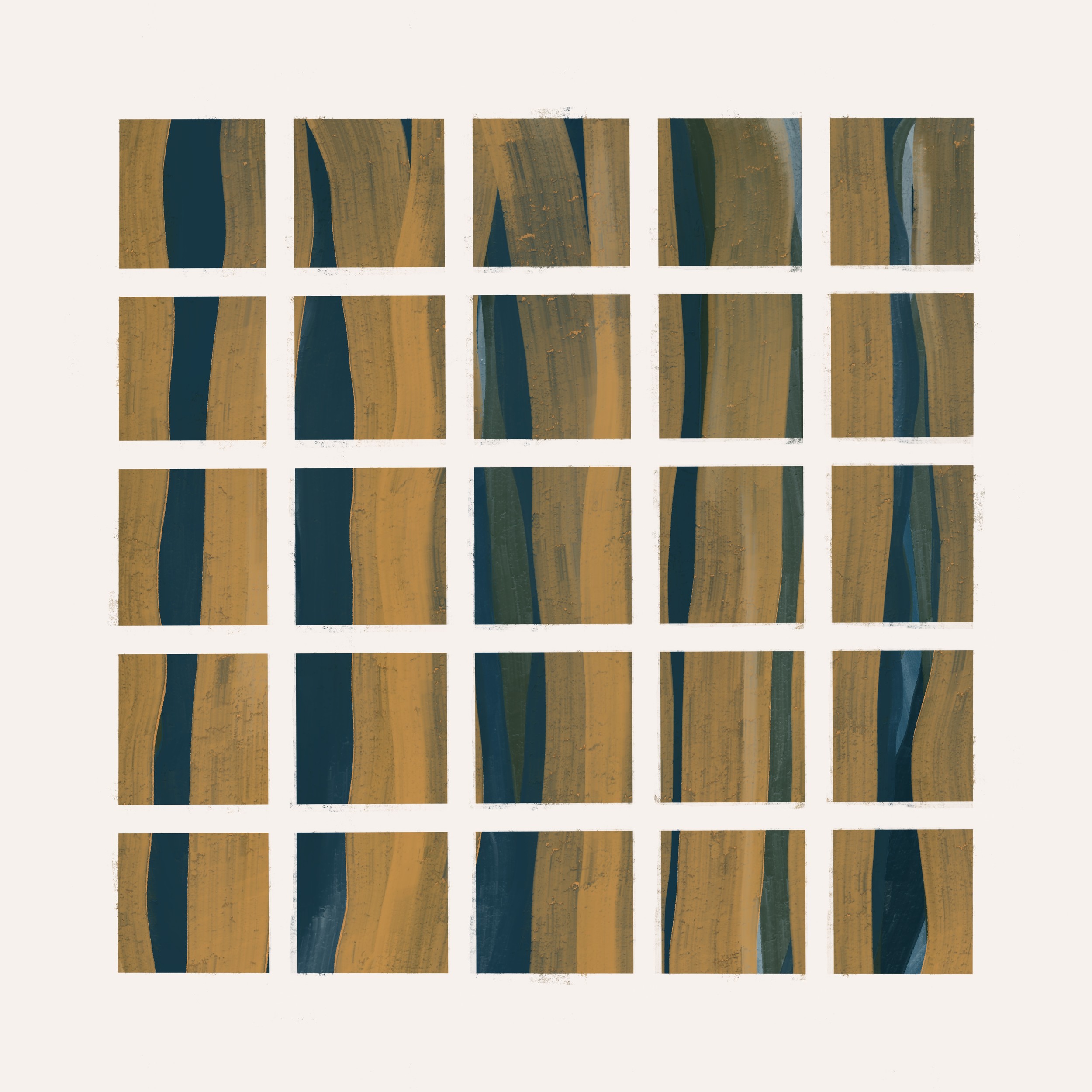 Abstract Grid Pattern by MANSI SAXENA — canvas wall art
