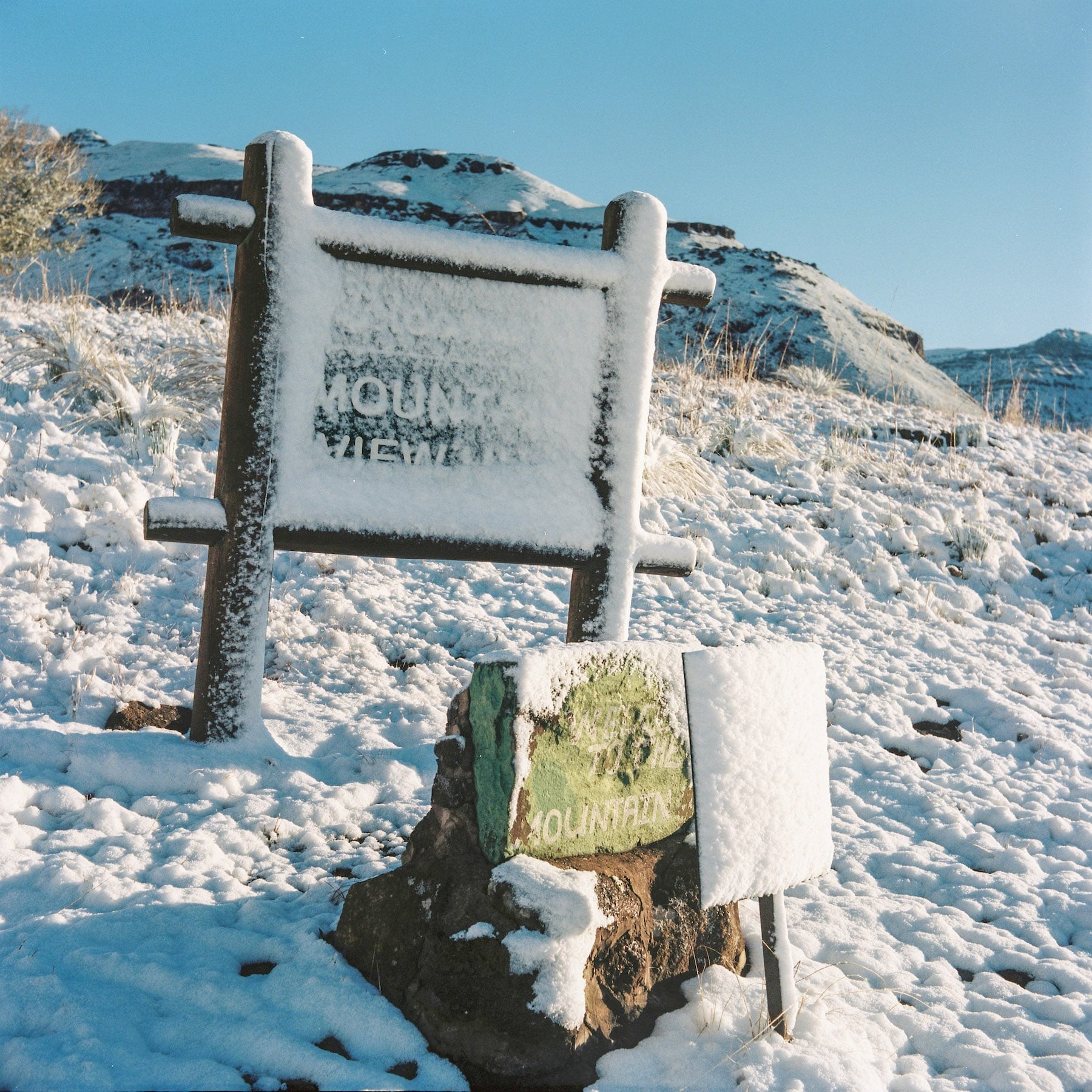 Snowy Mountain View by Jesse Greaves — canvas wall art