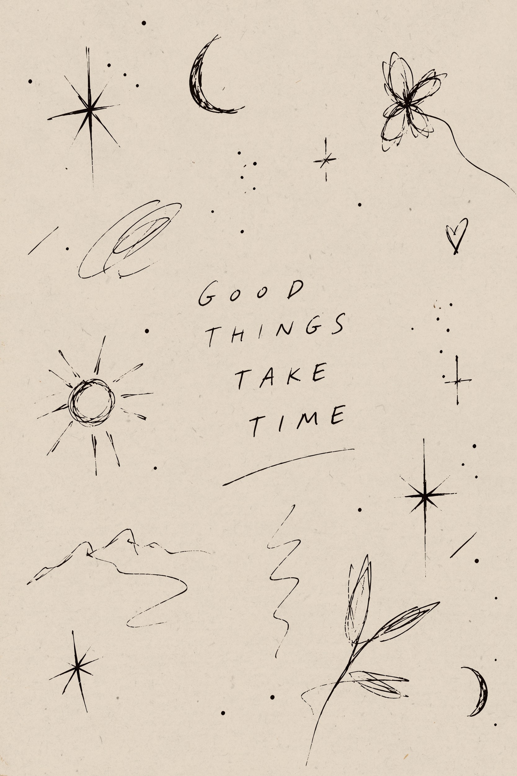 Good Things Take Time by Treechild — canvas wall art