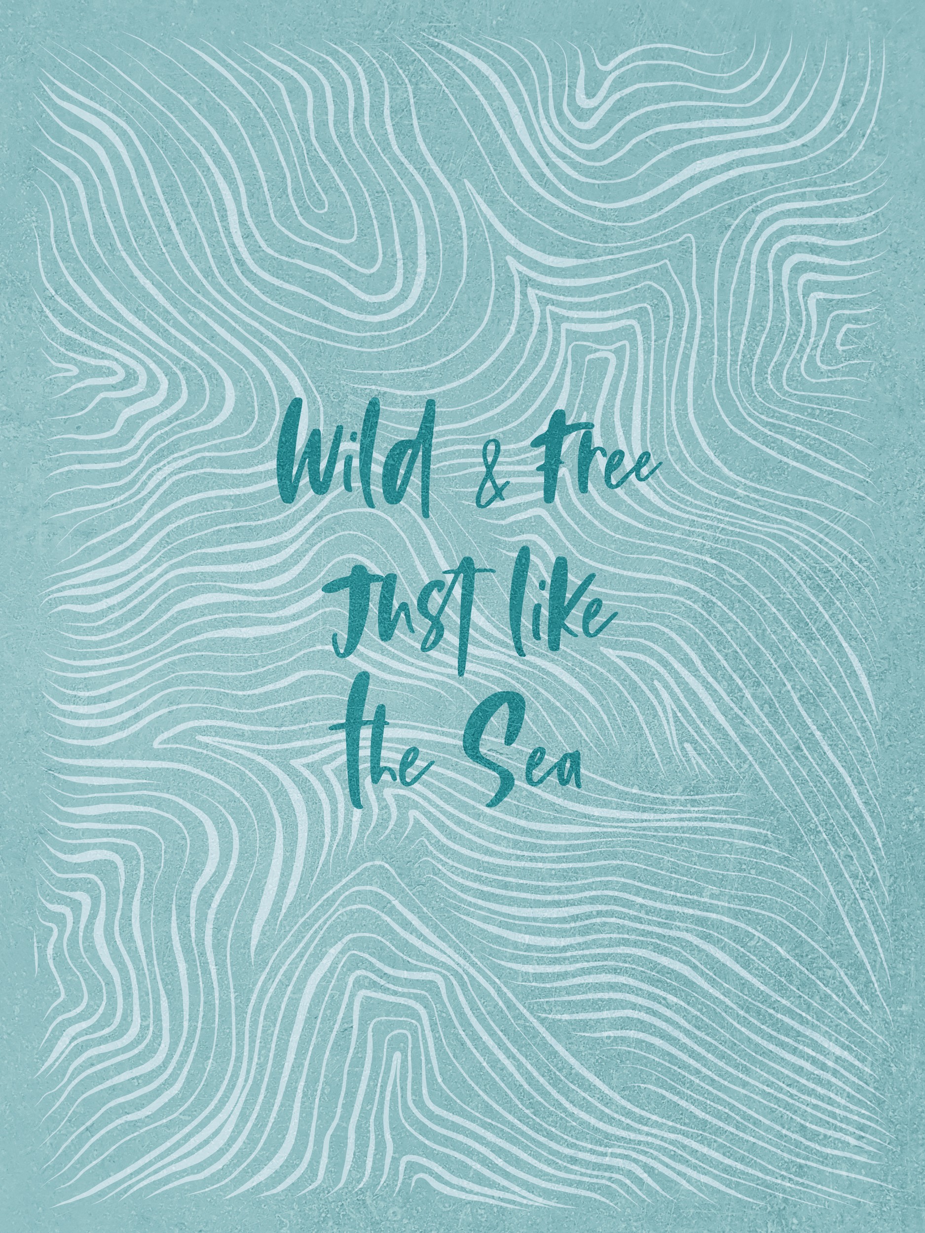 Wild And Free Sea by Dominique Vari — canvas wall art