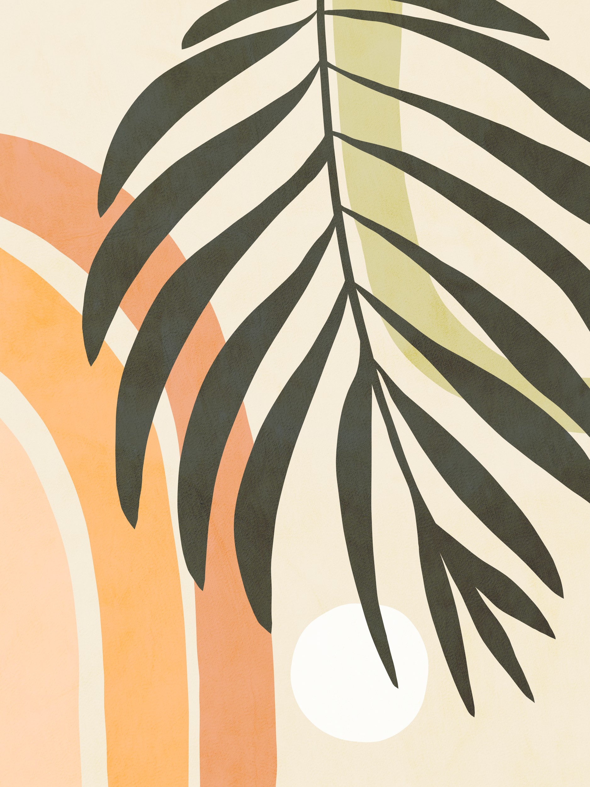 Boho Palm Abstract by Dominique Vari — canvas wall art