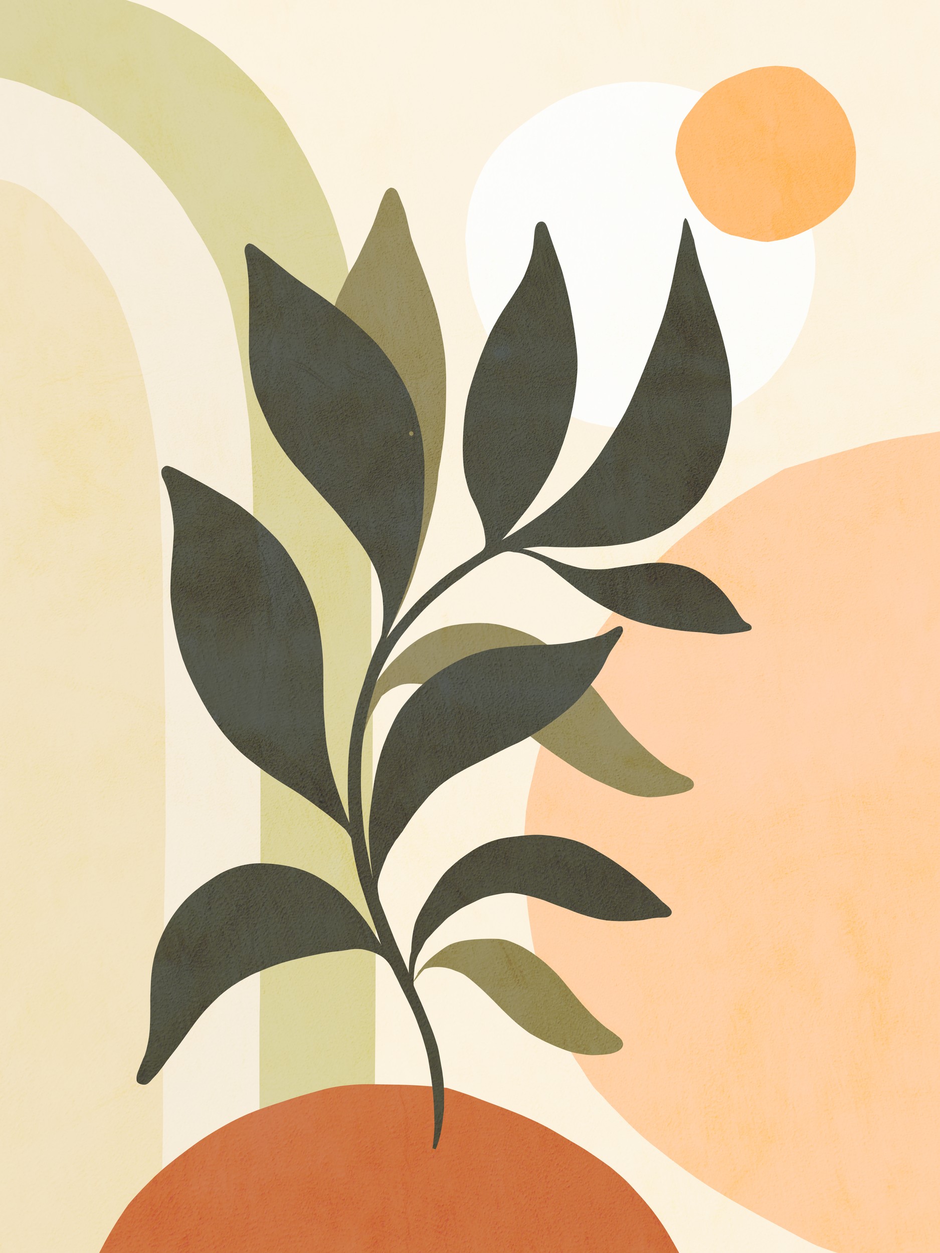 Modern Botanical Arches by Dominique Vari — canvas wall art