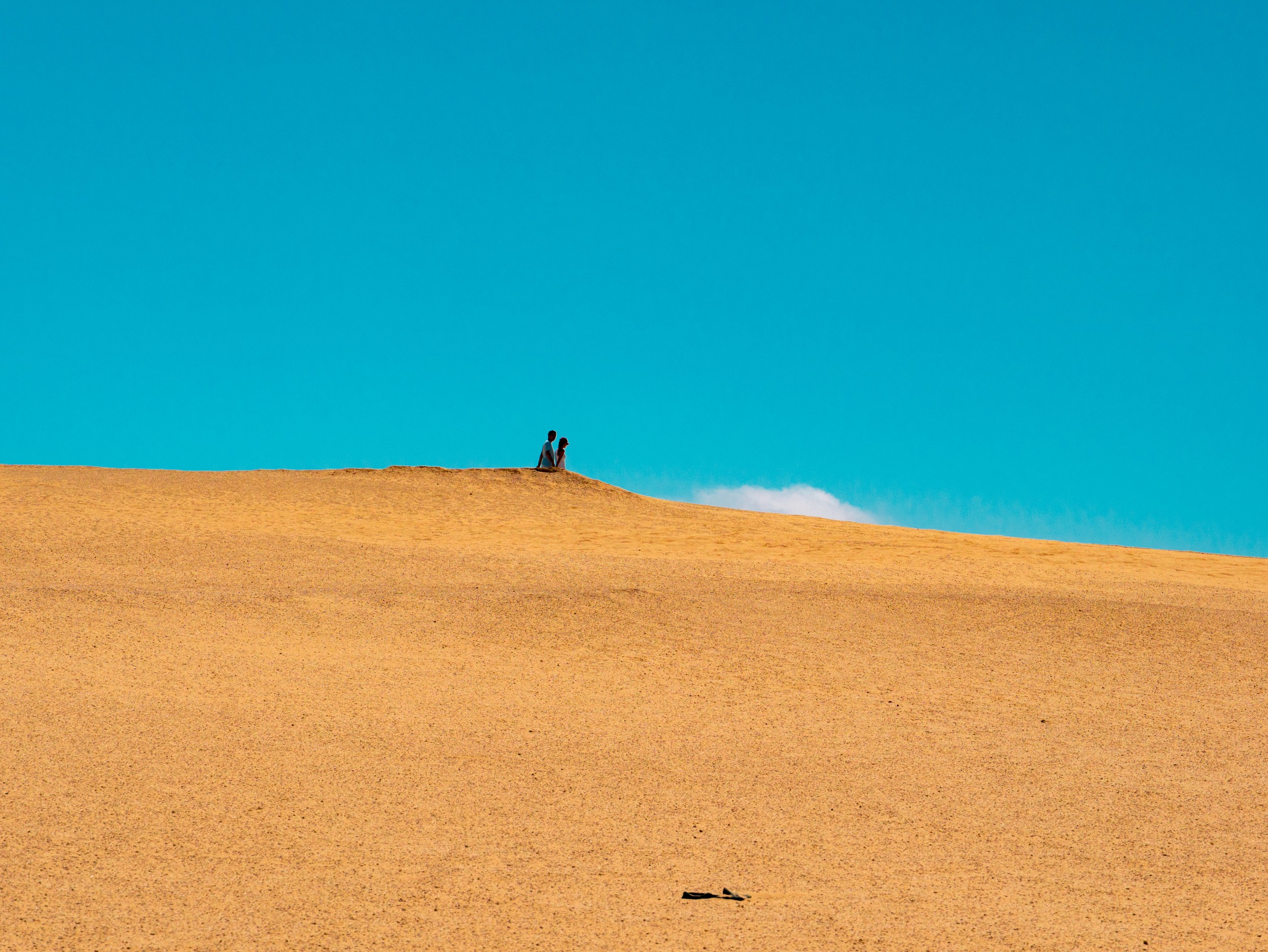 Couple on Sand Dune by Michael Bangiev — canvas wall art