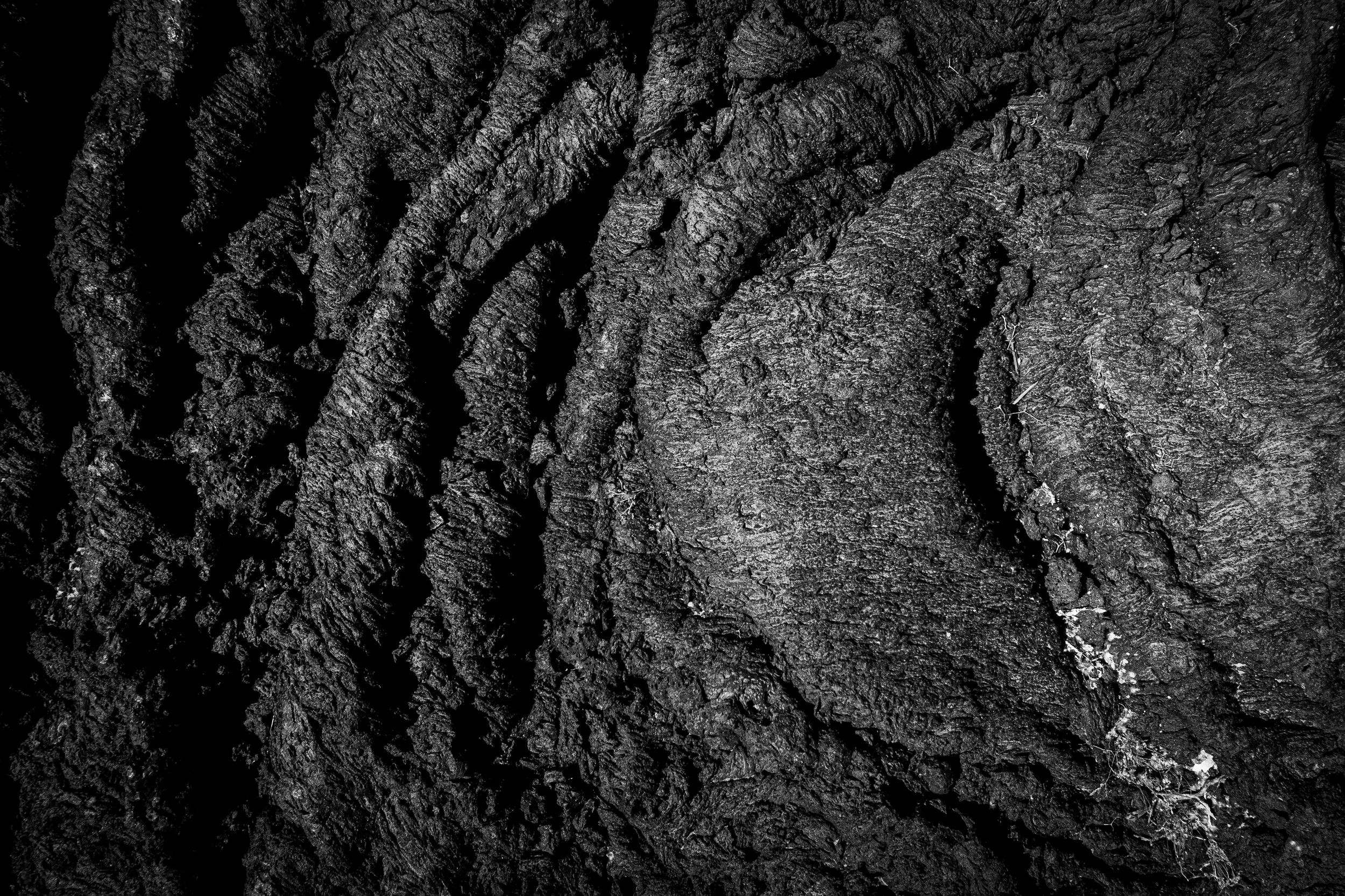 Dark Lava Flow Texture by Michael Bangiev — canvas wall art