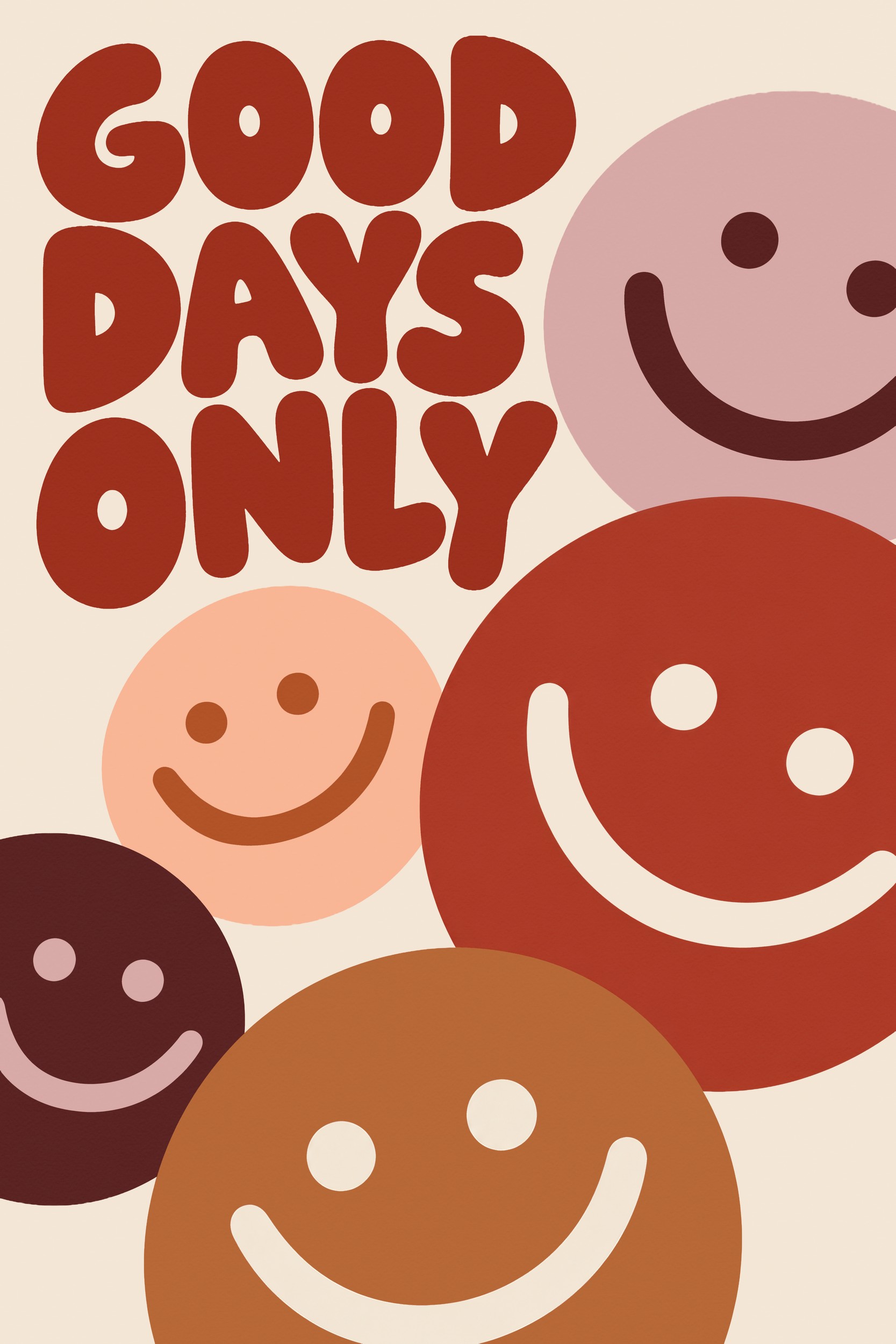 Good Days Only Smiles by Treechild — canvas wall art