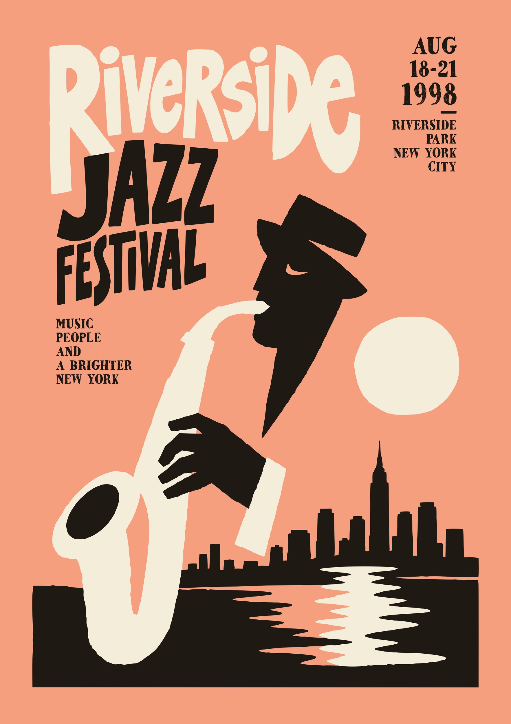 Riverside Jazz New York by Patryk Krygowski — canvas wall art