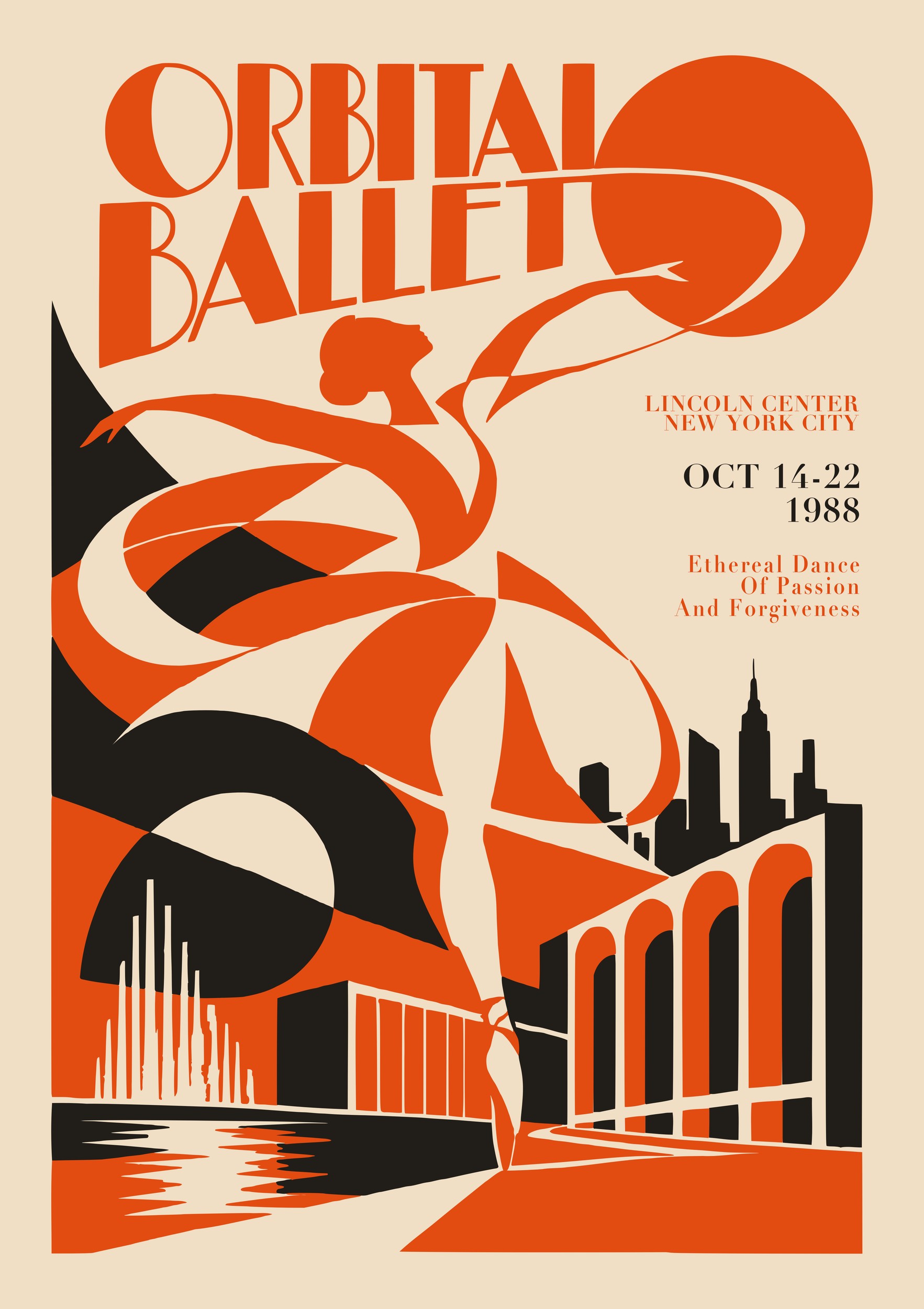Orbital Ballet New York by Patryk Krygowski — canvas wall art