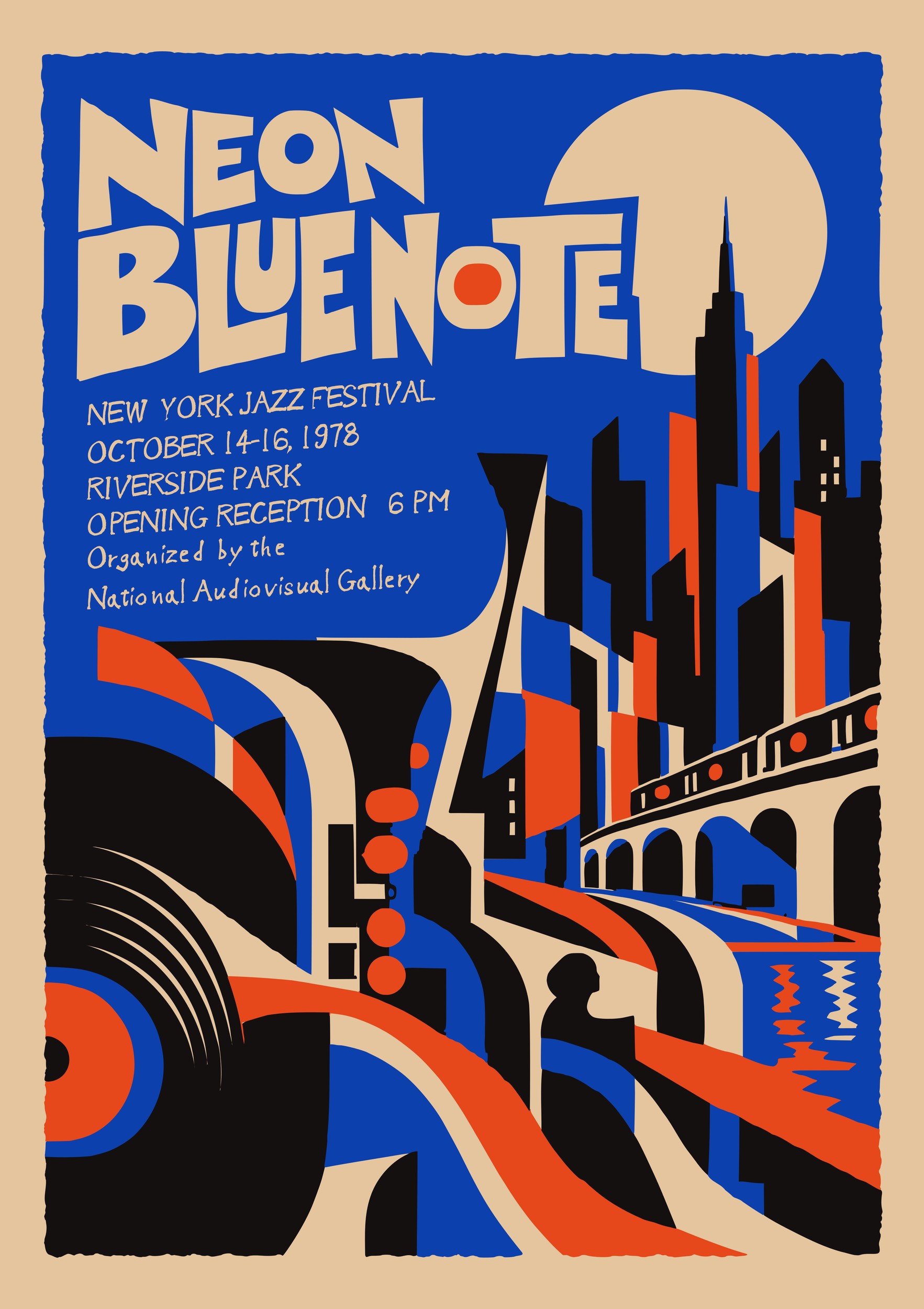 New York City Jazz by Patryk Krygowski — canvas wall art