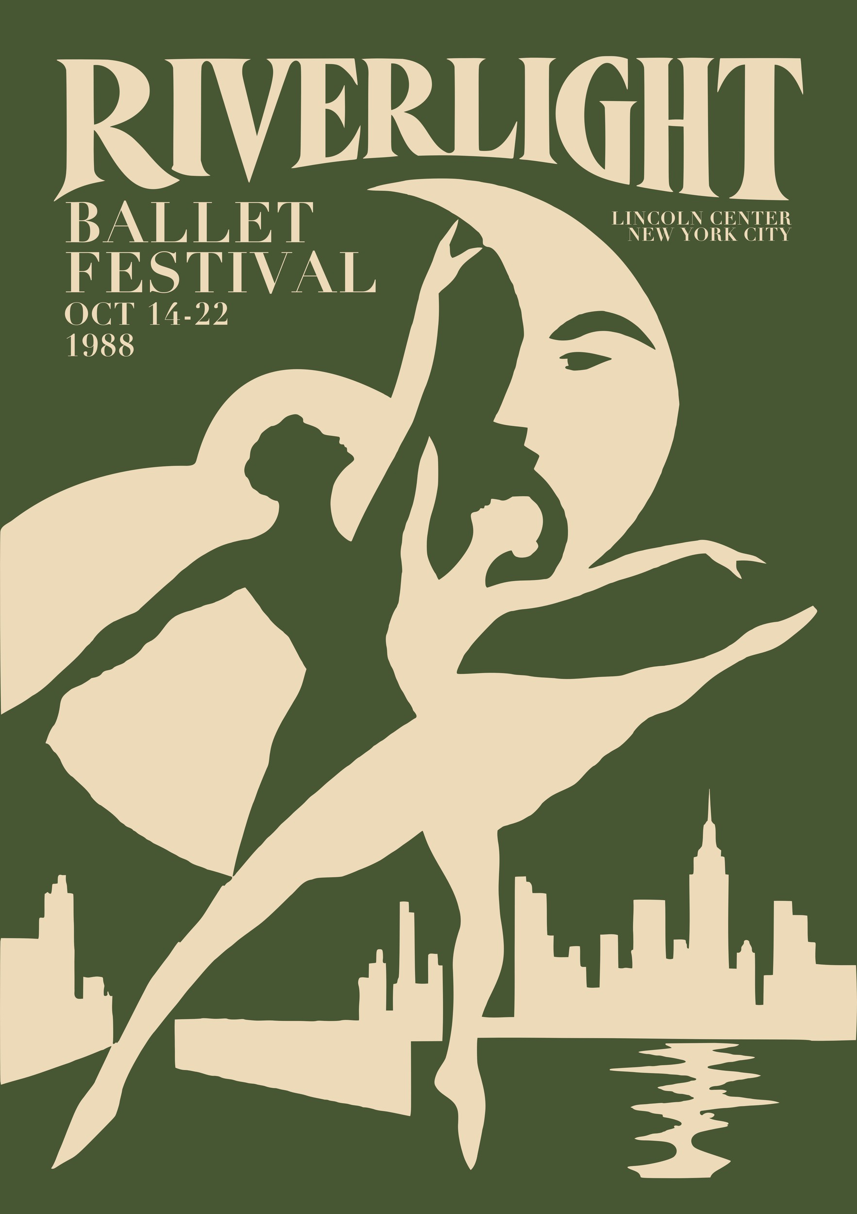 Moonlit City Ballet by Patryk Krygowski — canvas wall art