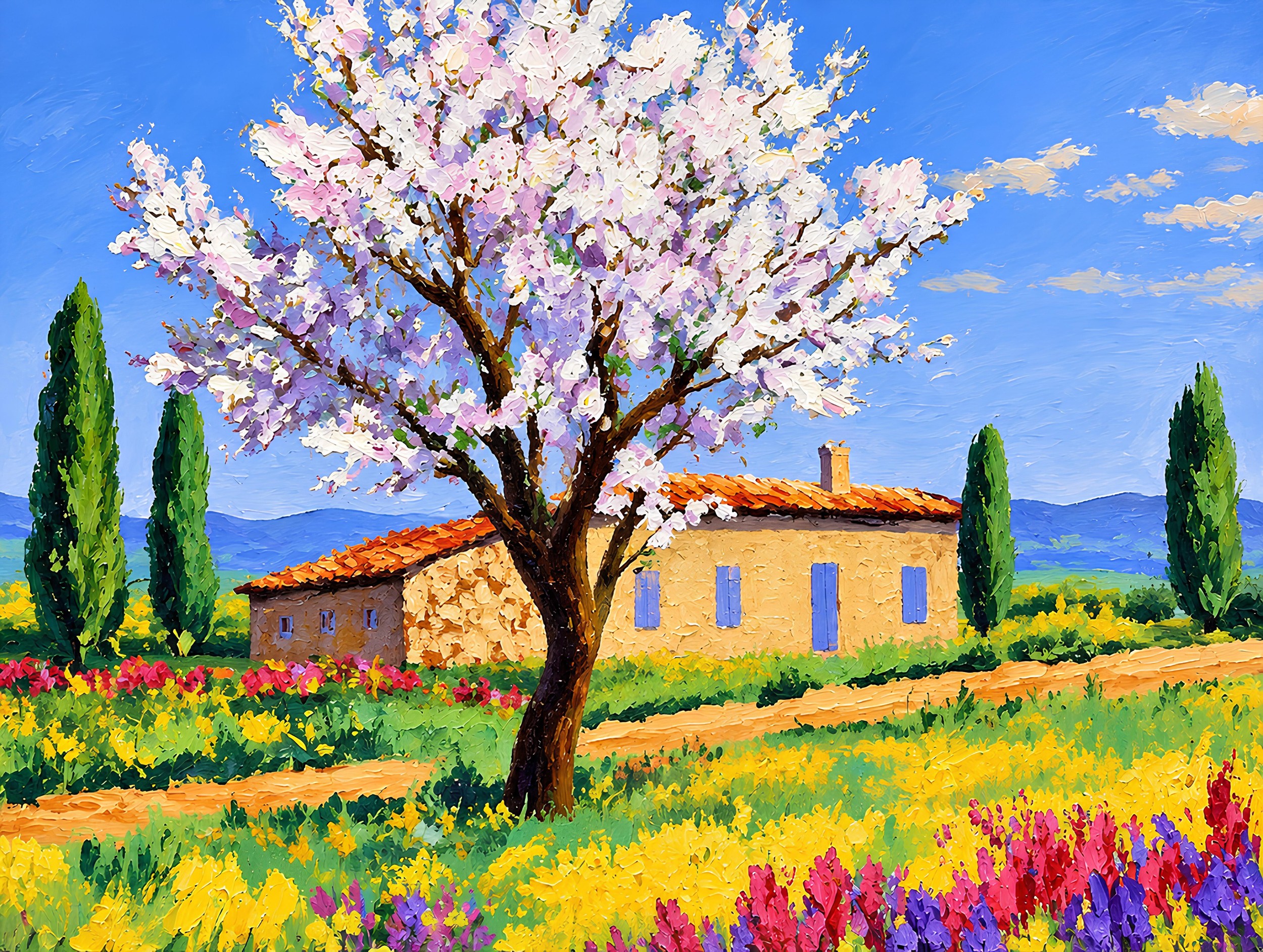 Vibrant Spring Landscape by Avanesova Elena — canvas wall art
